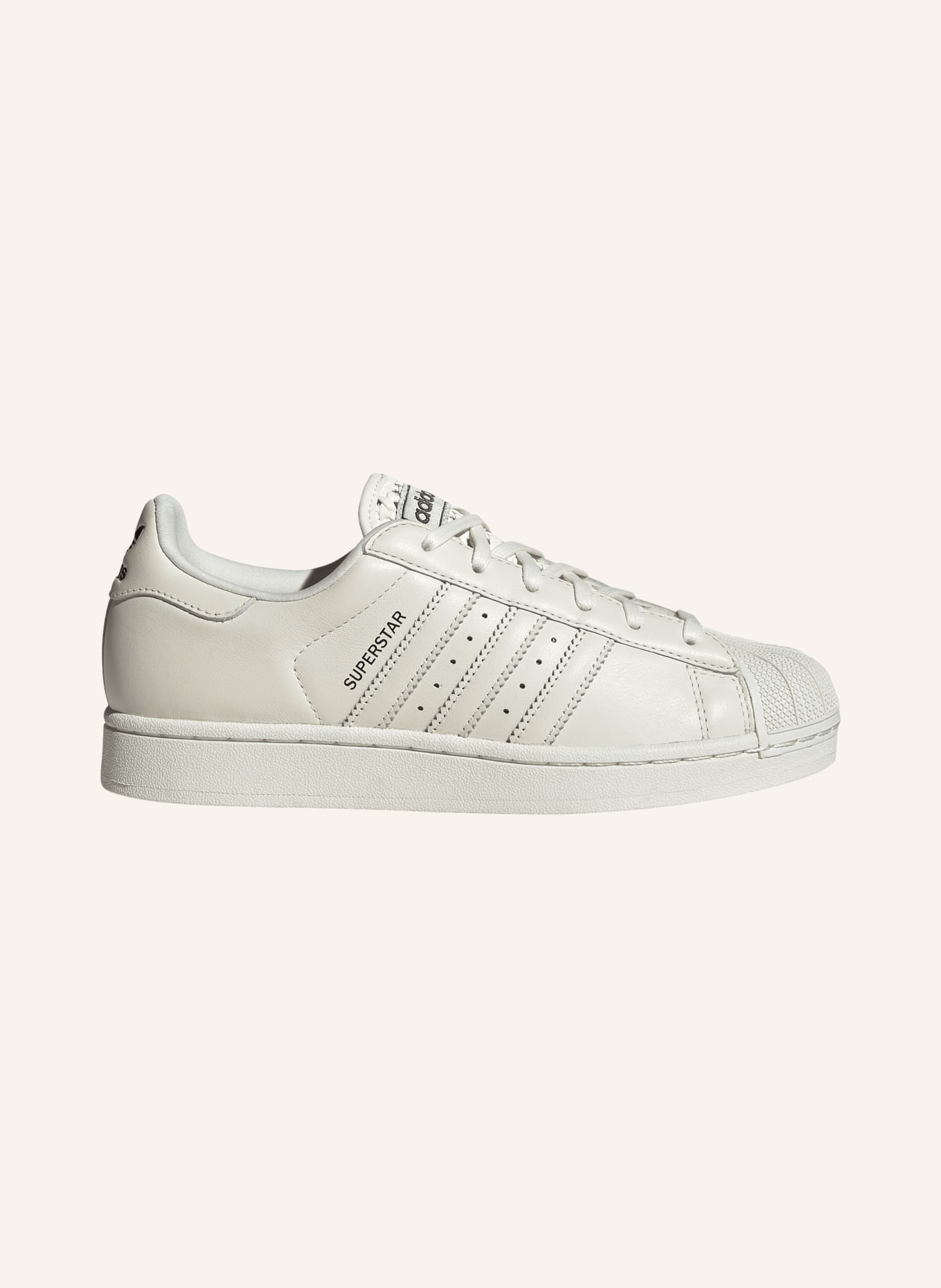 adidas Originals SUPERSTAR II Sneakers: CREAM / DARK GRAY