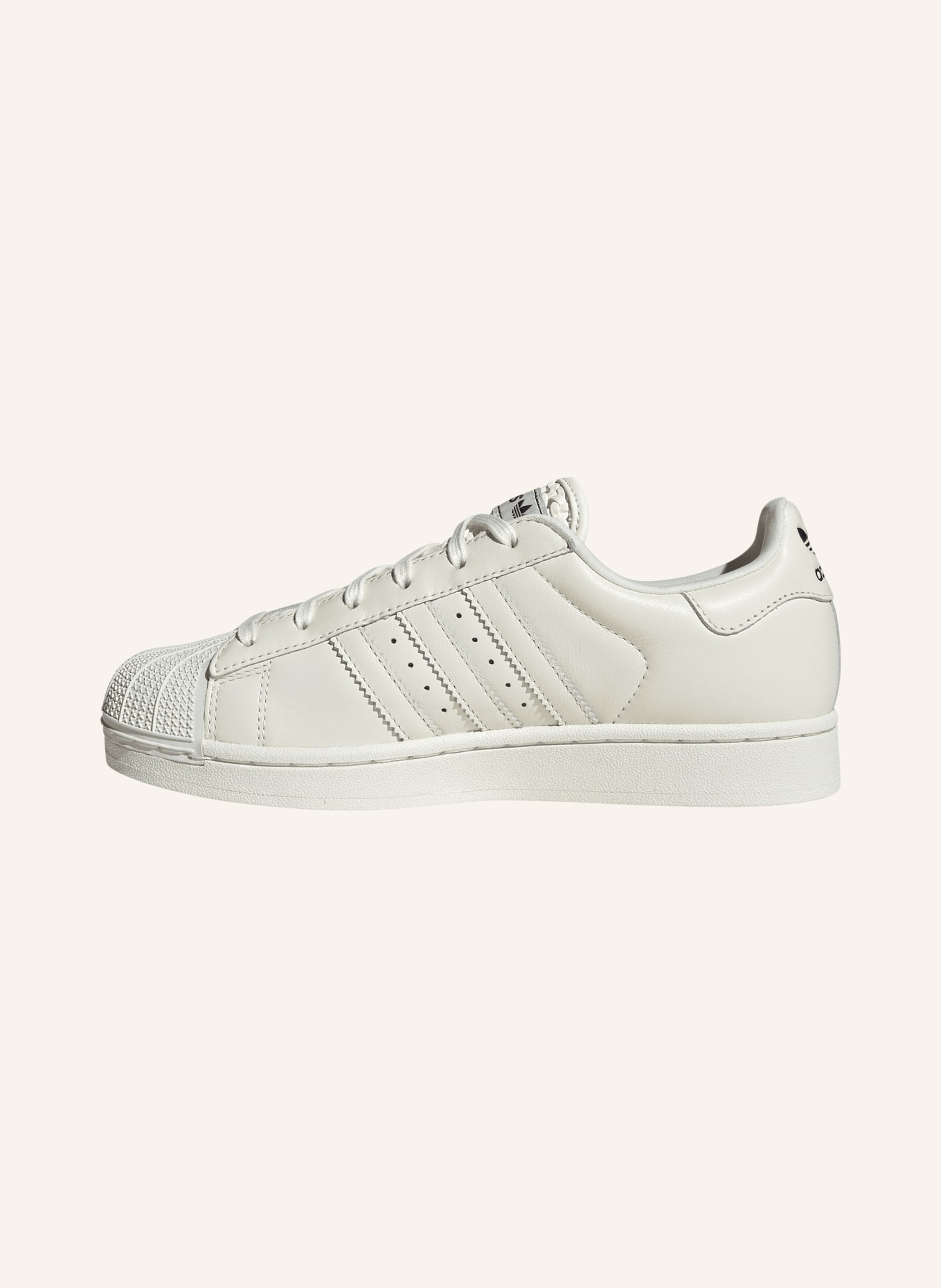 adidas Originals SUPERSTAR II Sneakers: CREAM / DARK GRAY