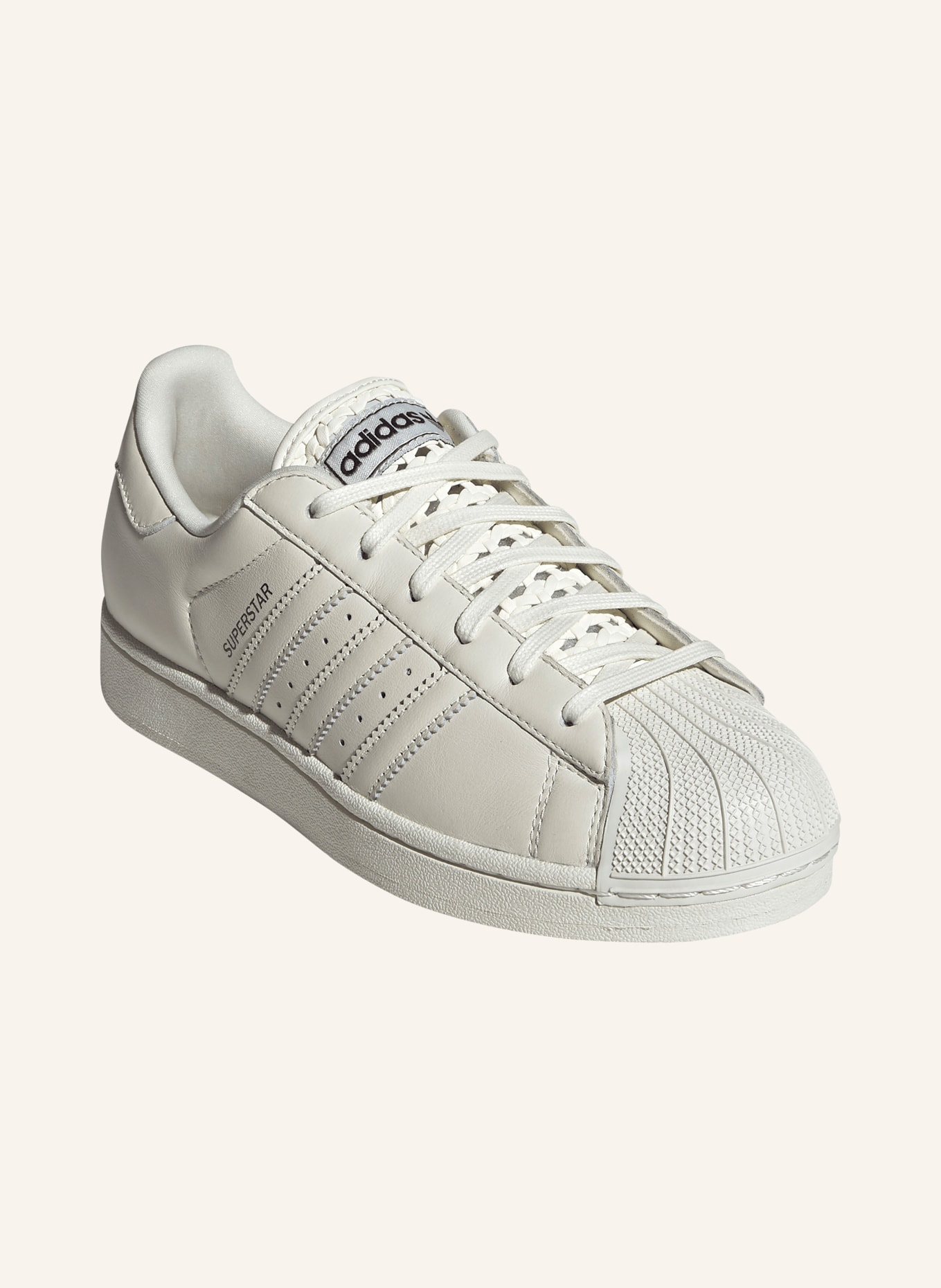 adidas Originals SUPERSTAR II Sneakers: CREAM / DARK GRAY