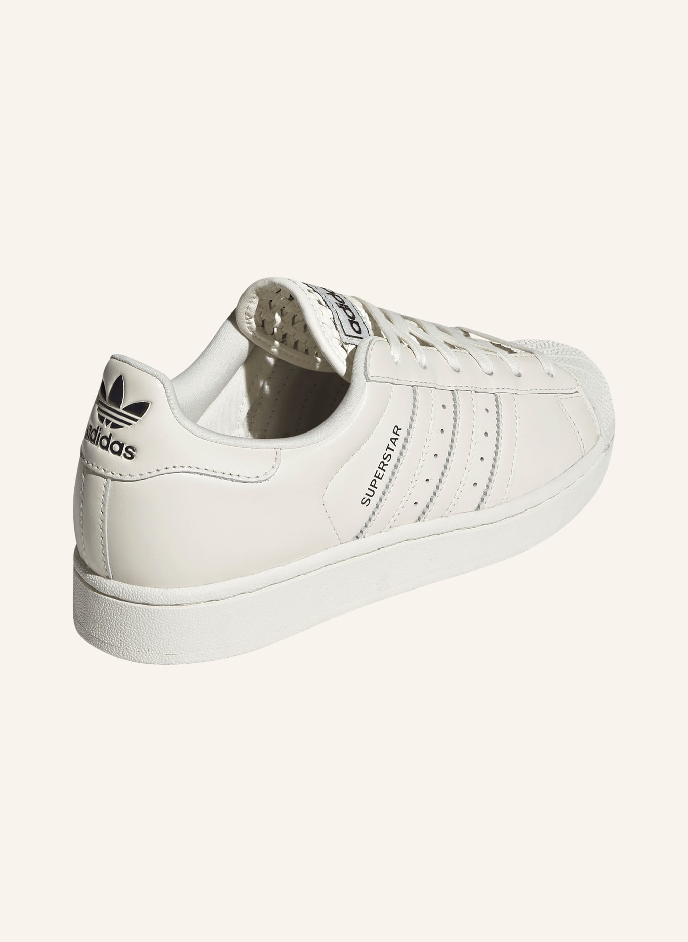 adidas Originals SUPERSTAR II Sneakers: CREAM / DARK GRAY