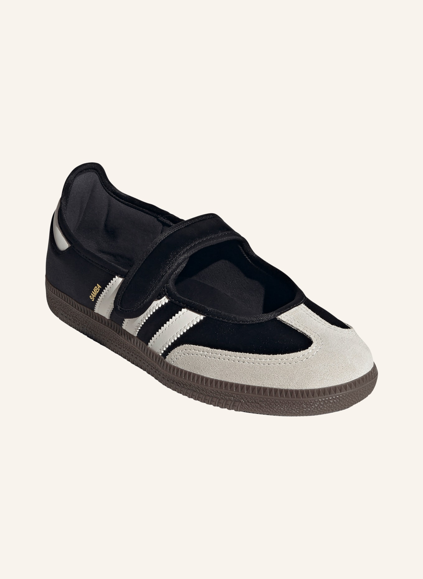 adidas Originals Baleriny Mary Jane SAMBA JANE: CZARNY / JASNOCZARY / BIAŁY