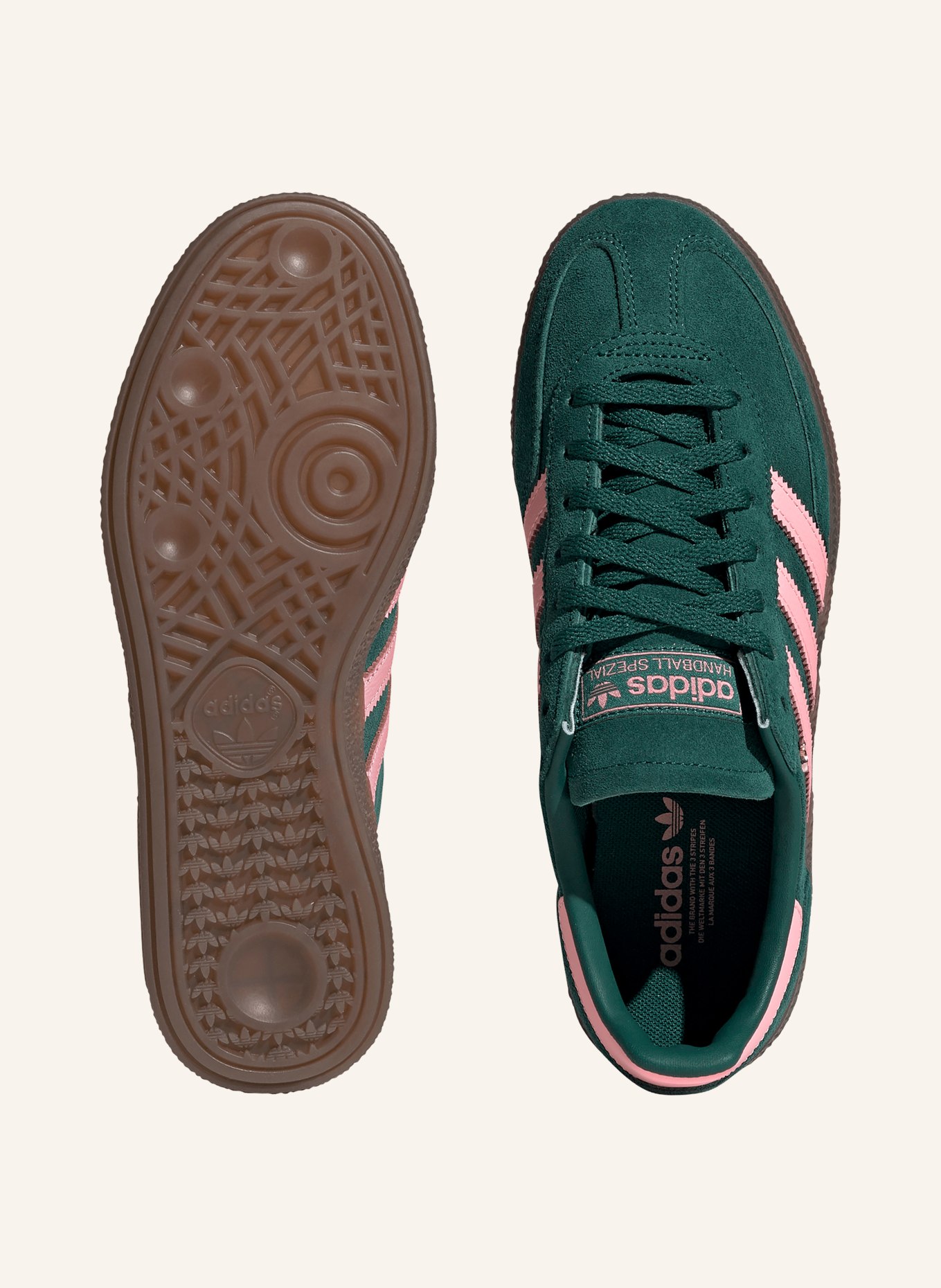 adidas Originals Sneaker HANDBAL SPECIAL: DONKERGROEN / ROZE