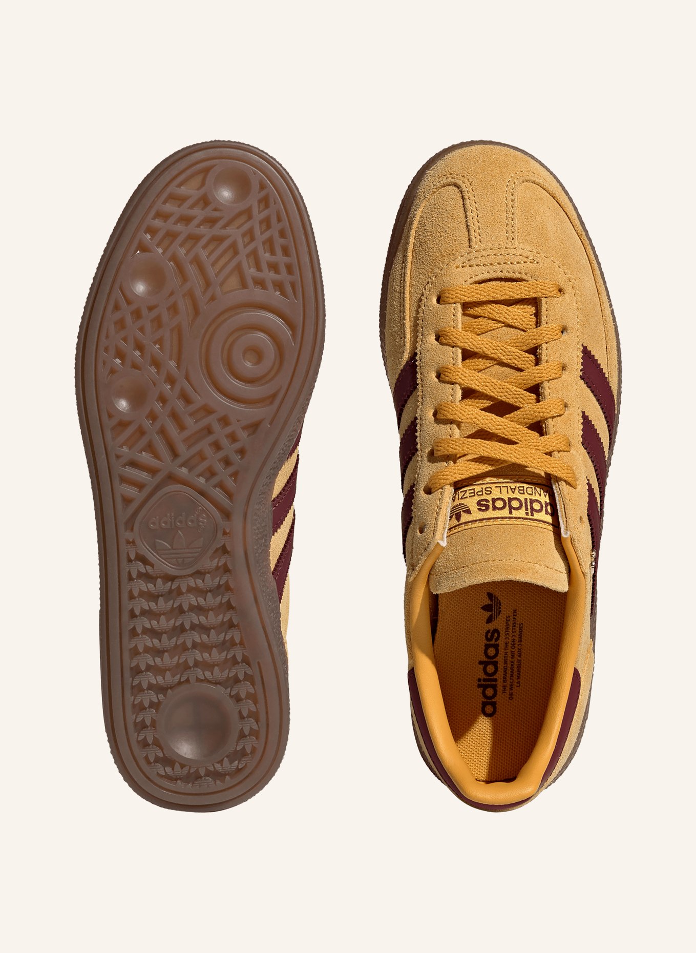 adidas Originals HANDBALL SPECIAL Sneakers: DARK YELLOW / DARK RED