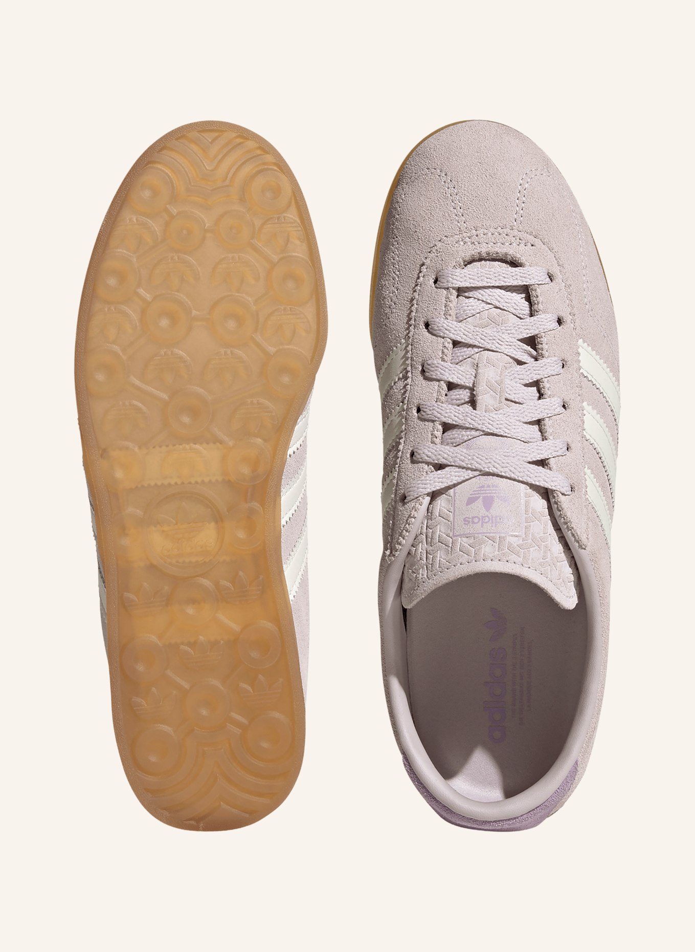 adidas Originals GAZELLE LO PRO Sneakers: LIGHT PURPLE / WHITE