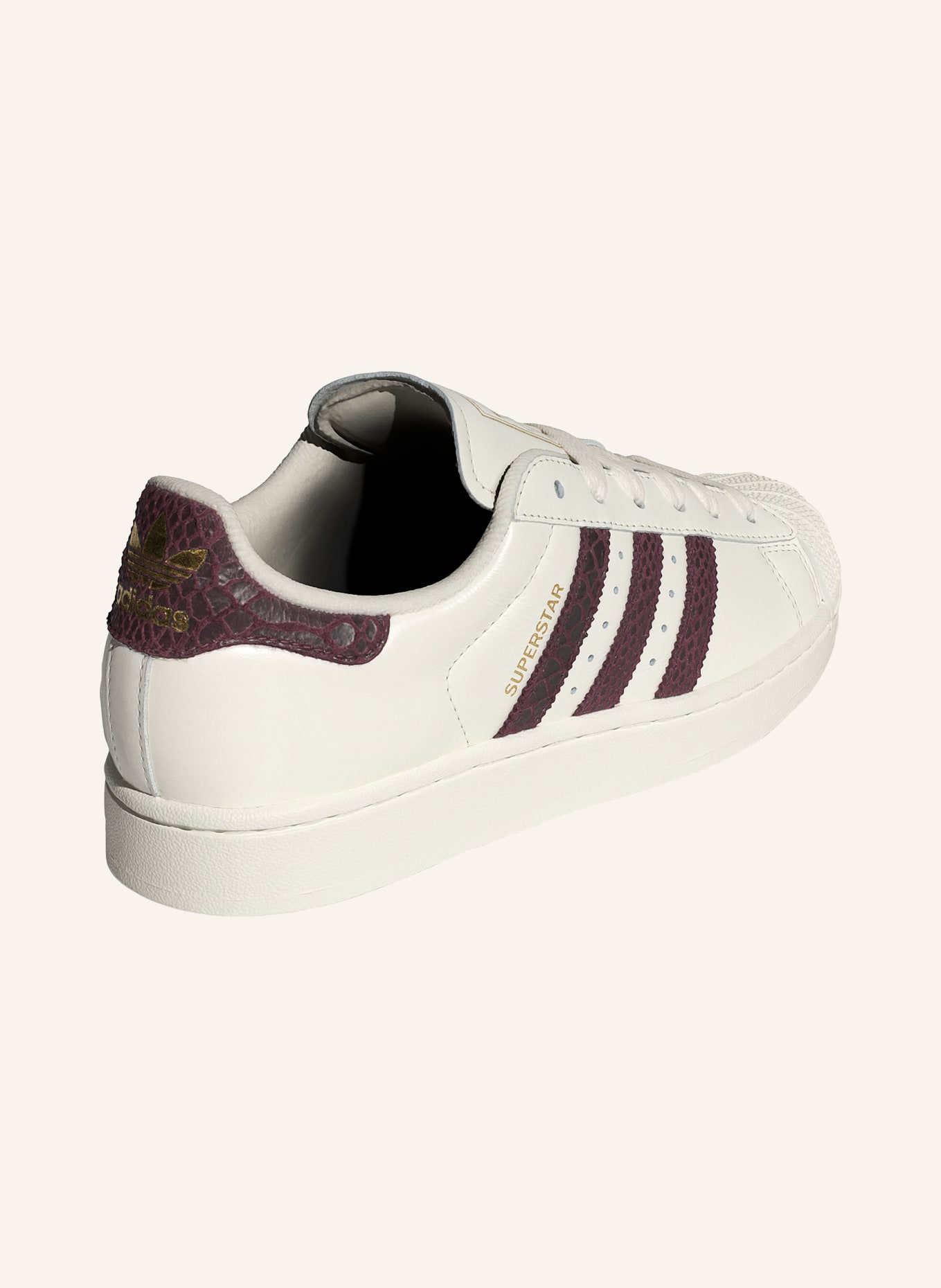 adidas Originals Sneaker SUPERSTAR II: CRÈME / GOUD / DONKERROOD