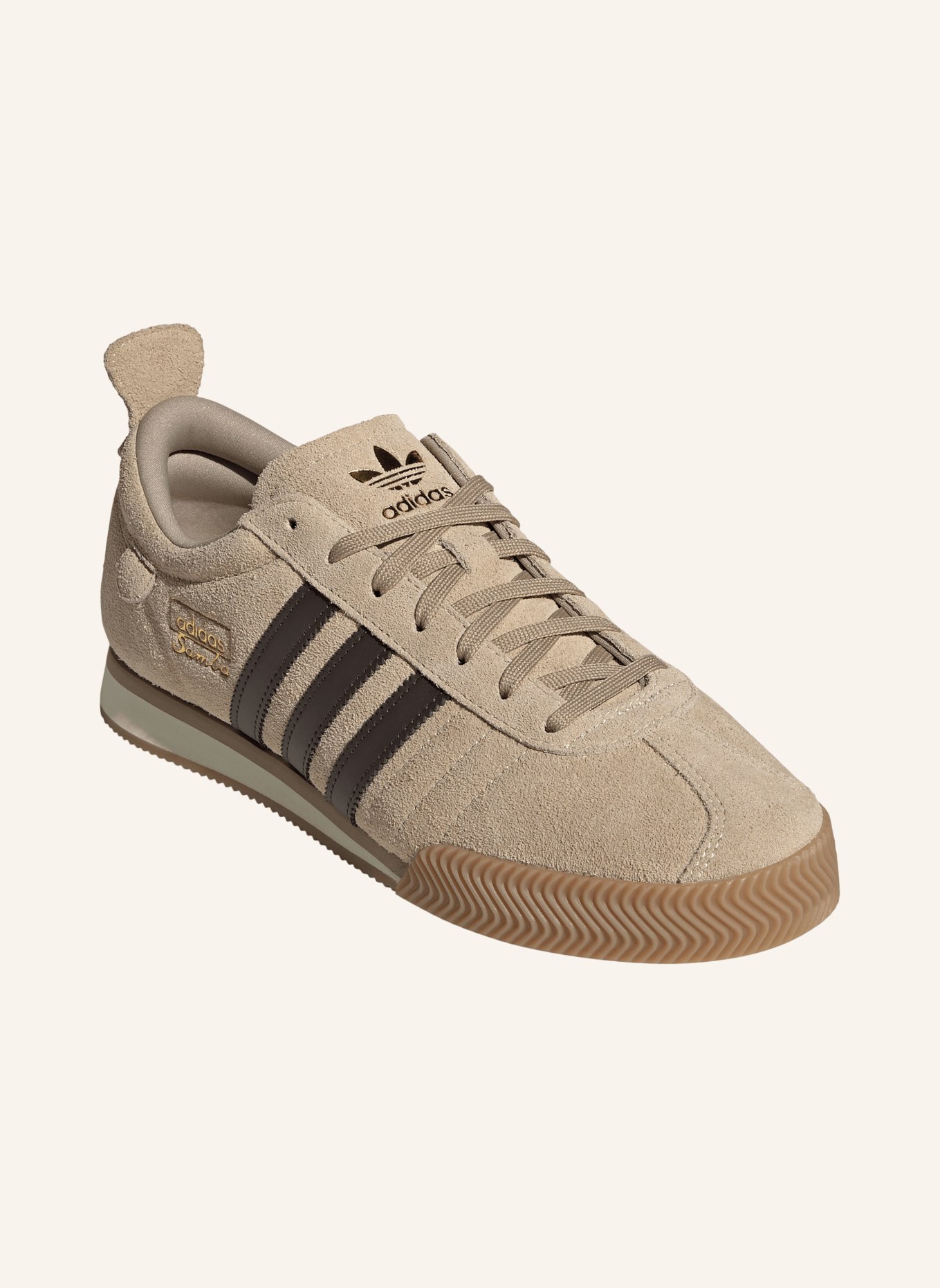 adidas Originals SAMBA 62 SUPER Sneakers: BEIGE / DARK BROWN