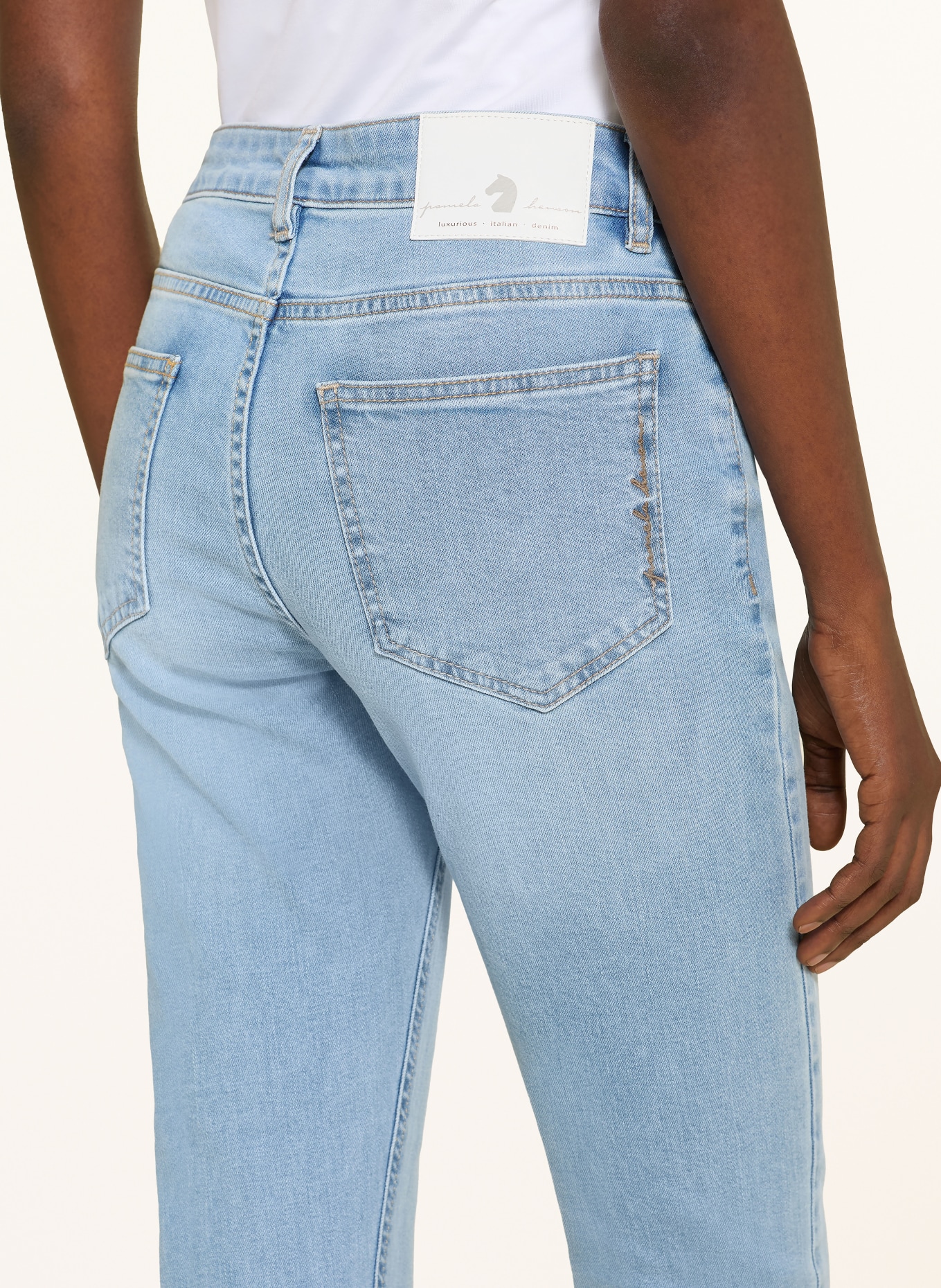 pamela henson Skinny Jeans PHCINQF: BAD bleached hellblau