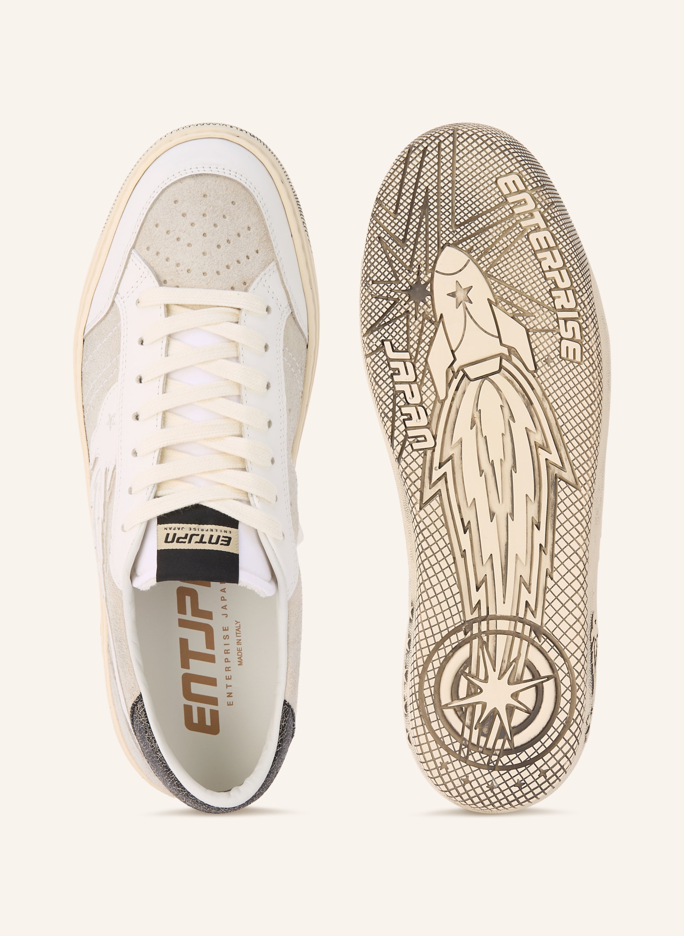 ENTERPRISE JAPAN Buty sportowe JUPITER ROCKET: JASNOCZARY / BIAŁY / CZARNY