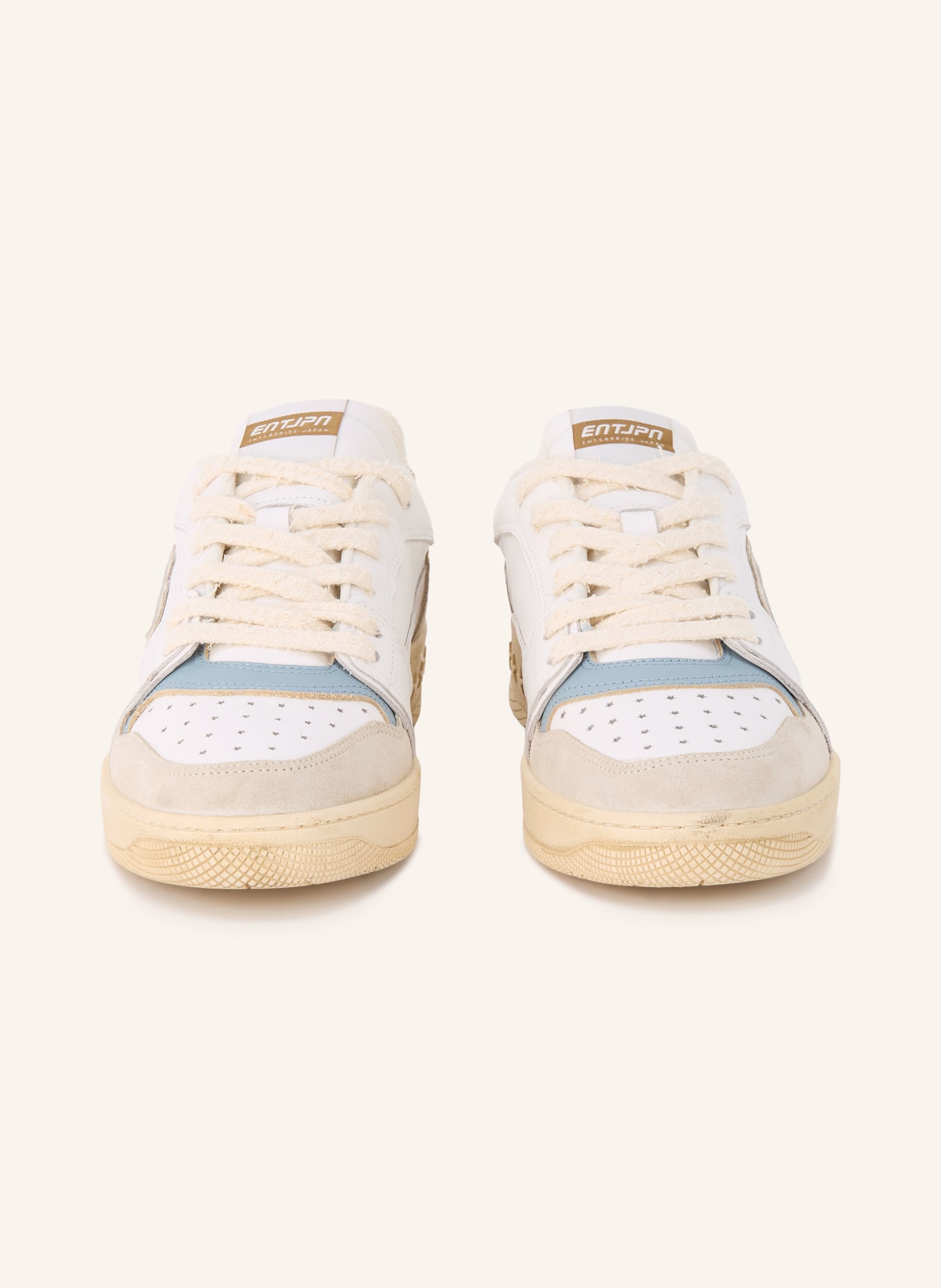 ENTERPRISE JAPAN Buty sportowe EGG ROCKET: BIAŁY / BEŻOWY / SZARONIEBIESKI