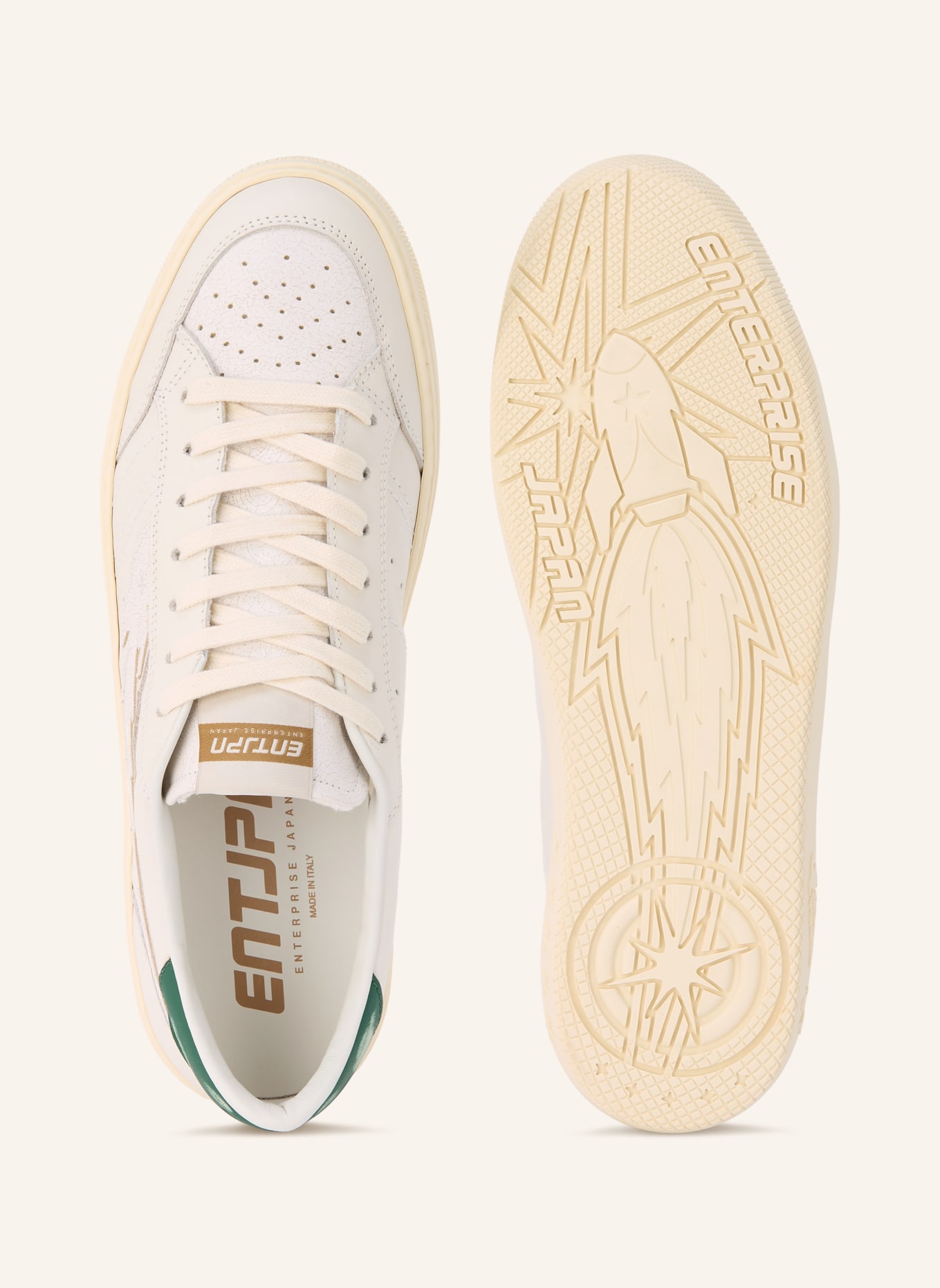 ENTERPRISE JAPAN Buty sportowe JUPITER ROCKET: BIAŁY / ZIELONY