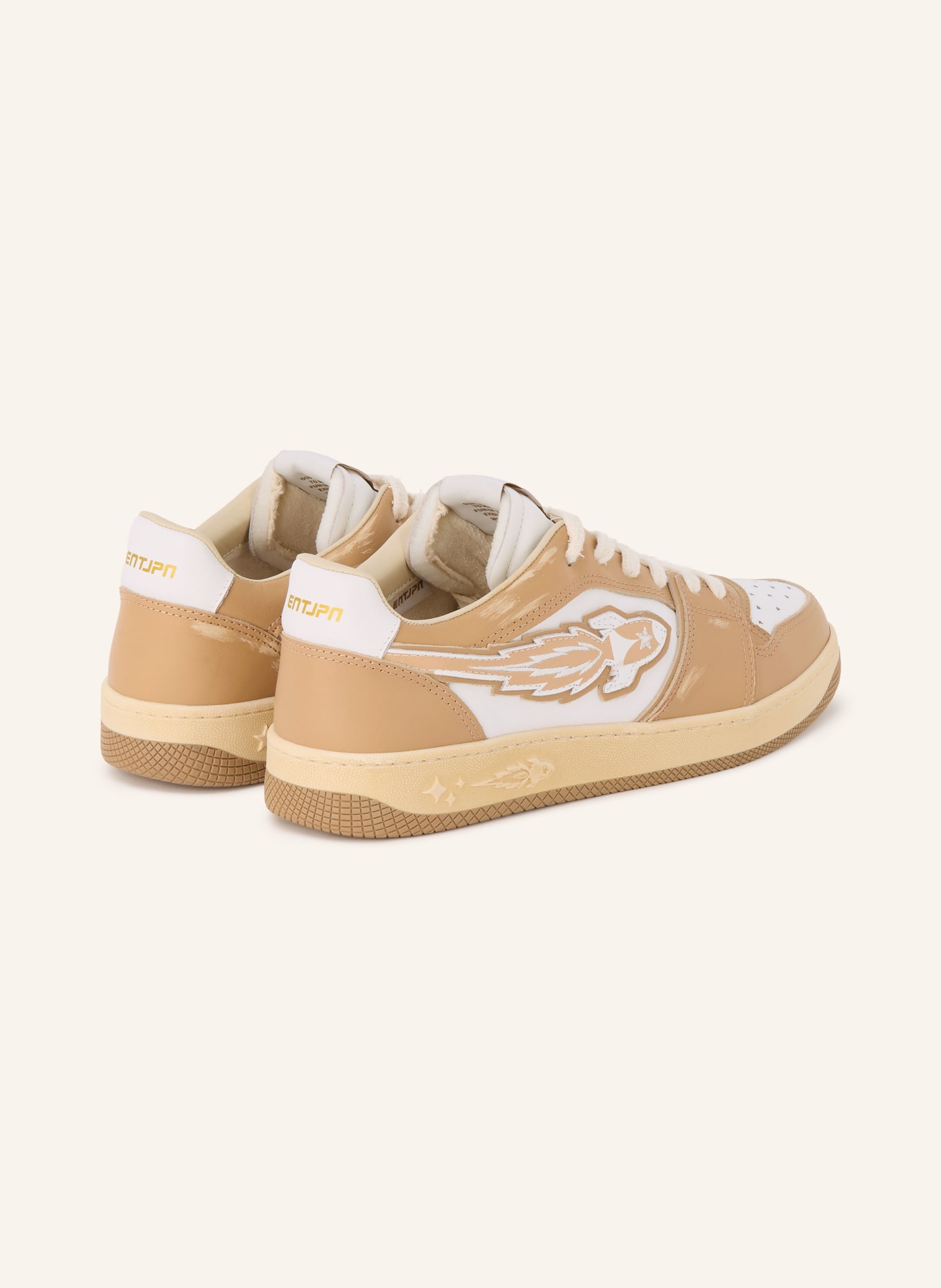 ENTERPRISE JAPAN Buty sportowe EGG ROCKET: CAMELOWY / BIAŁY