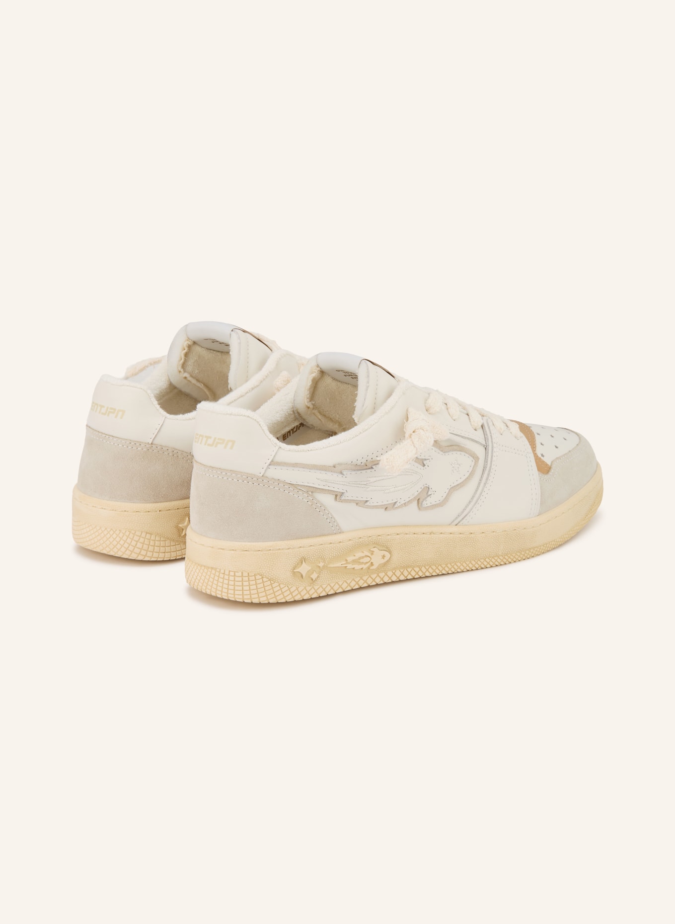 ENTERPRISE JAPAN Baskets EGG ROCKET 3: BLANC / CHAMEAU / BEIGE