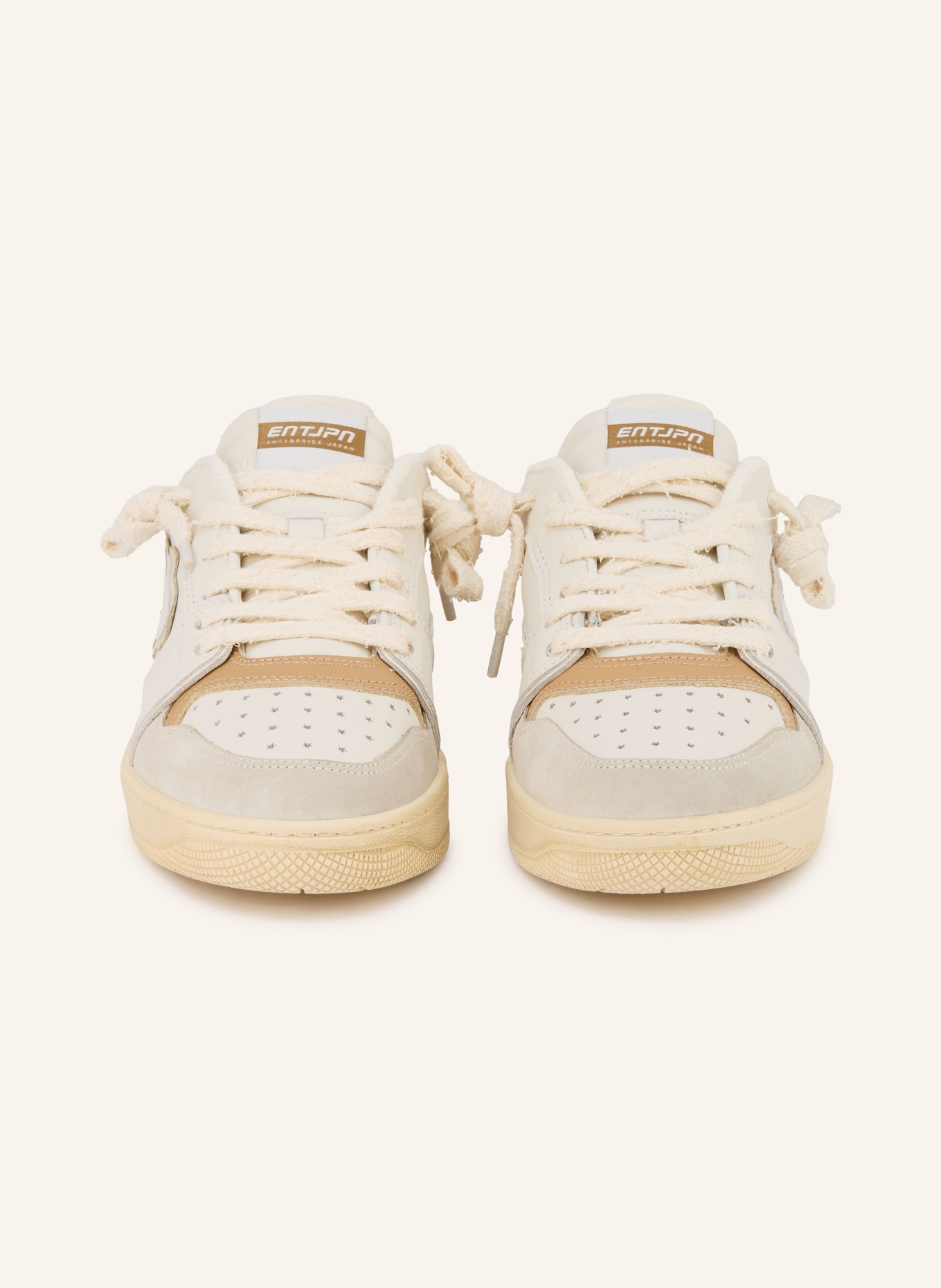 ENTERPRISE JAPAN Baskets EGG ROCKET 3: BLANC / CHAMEAU / BEIGE