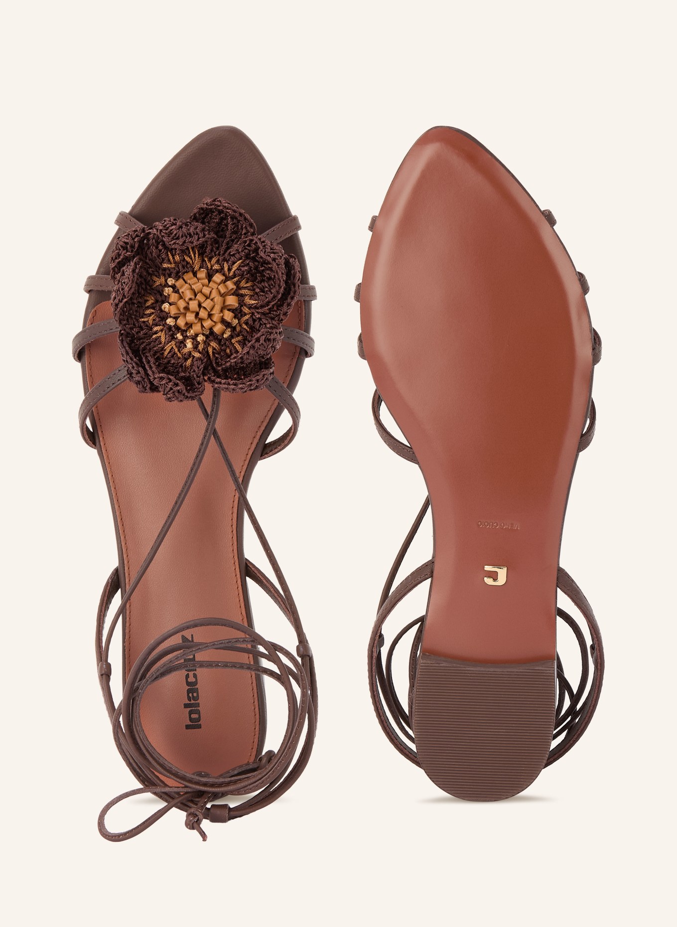 Lola Cruz Sandalen JAZMIN: BRAUN