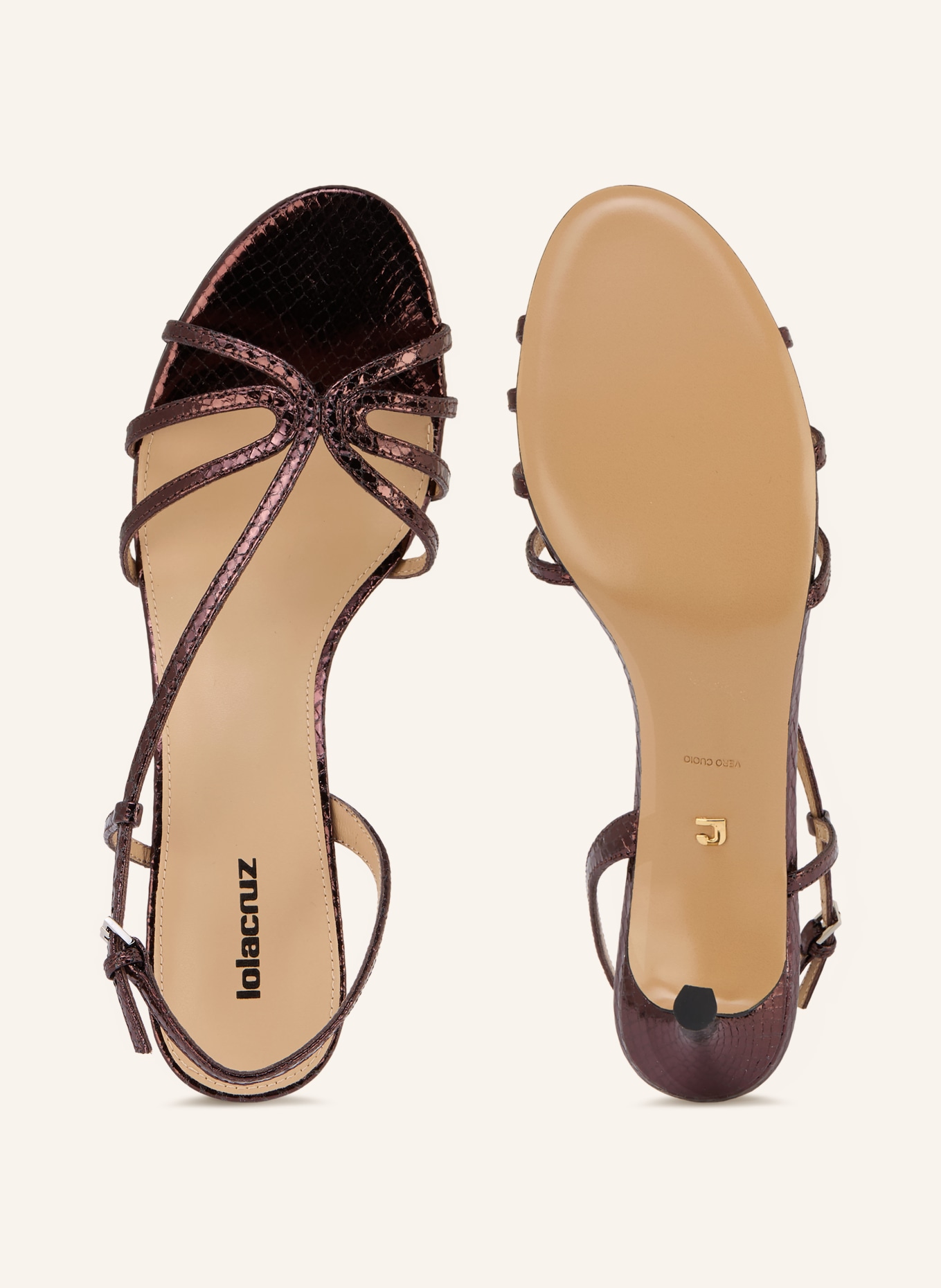 Lola Cruz Sandaletten TATI: DUNKELBRAUN