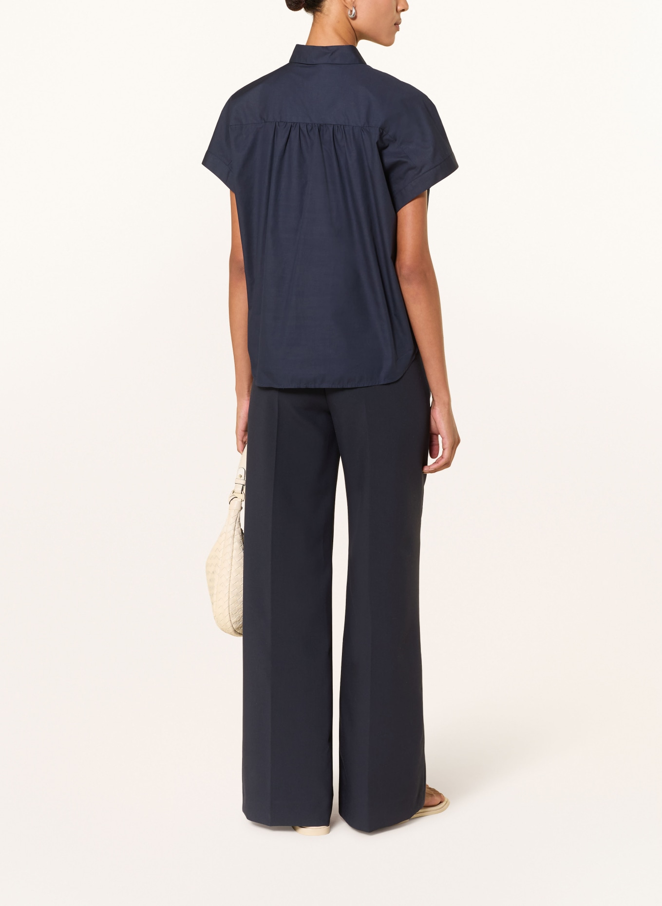 DESOTO Overhemdblouse FLORINE: DONKERBLAUW