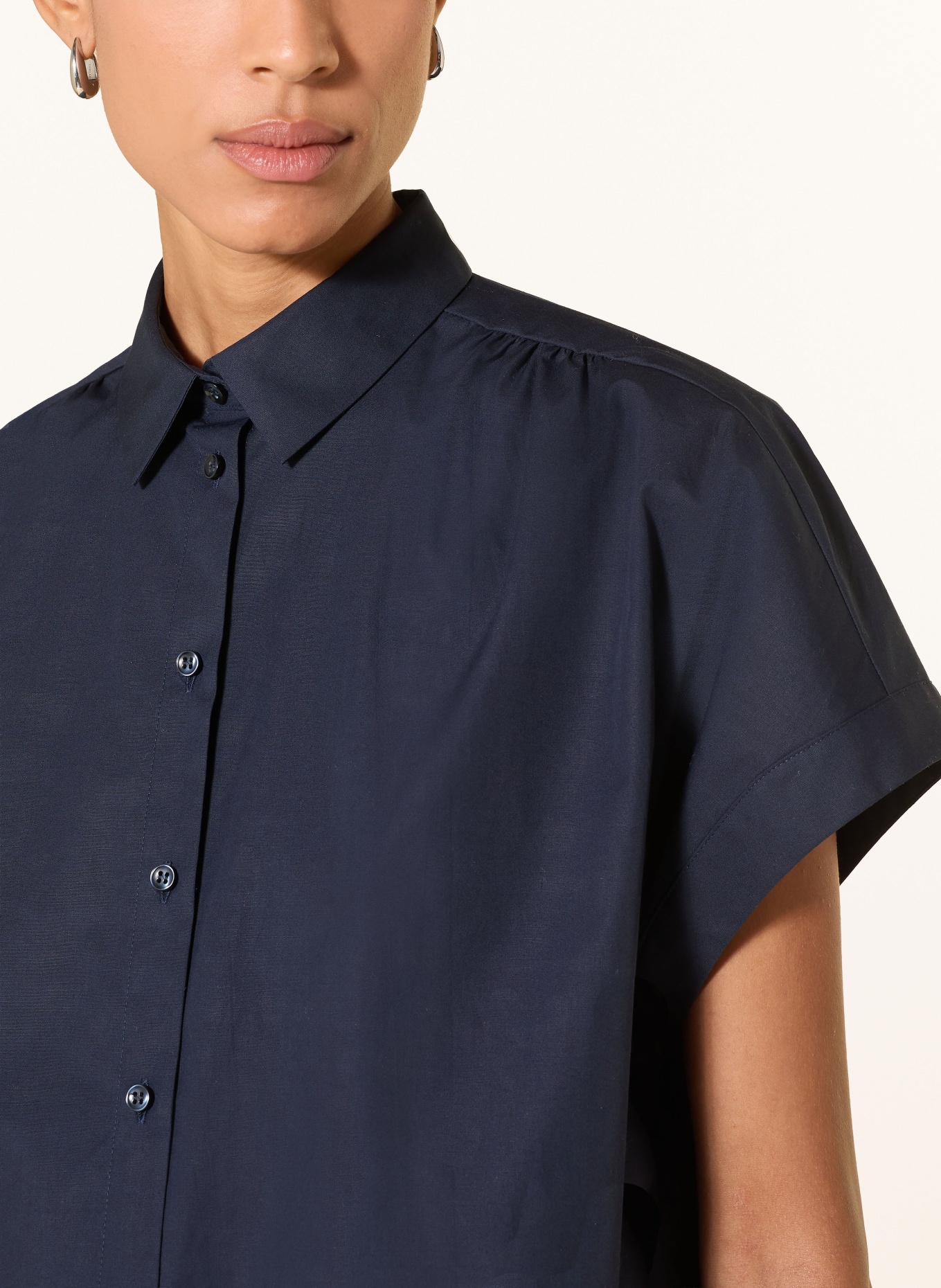 DESOTO Overhemdblouse FLORINE: DONKERBLAUW