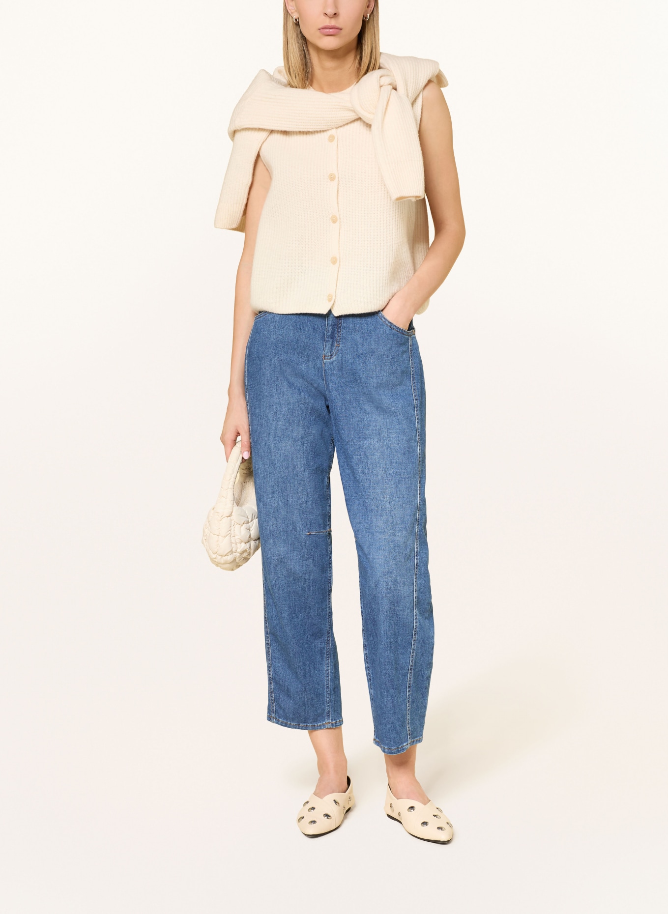 BRAX MEGAN Barrel Jeans: 25 USED REGULAR BLUE