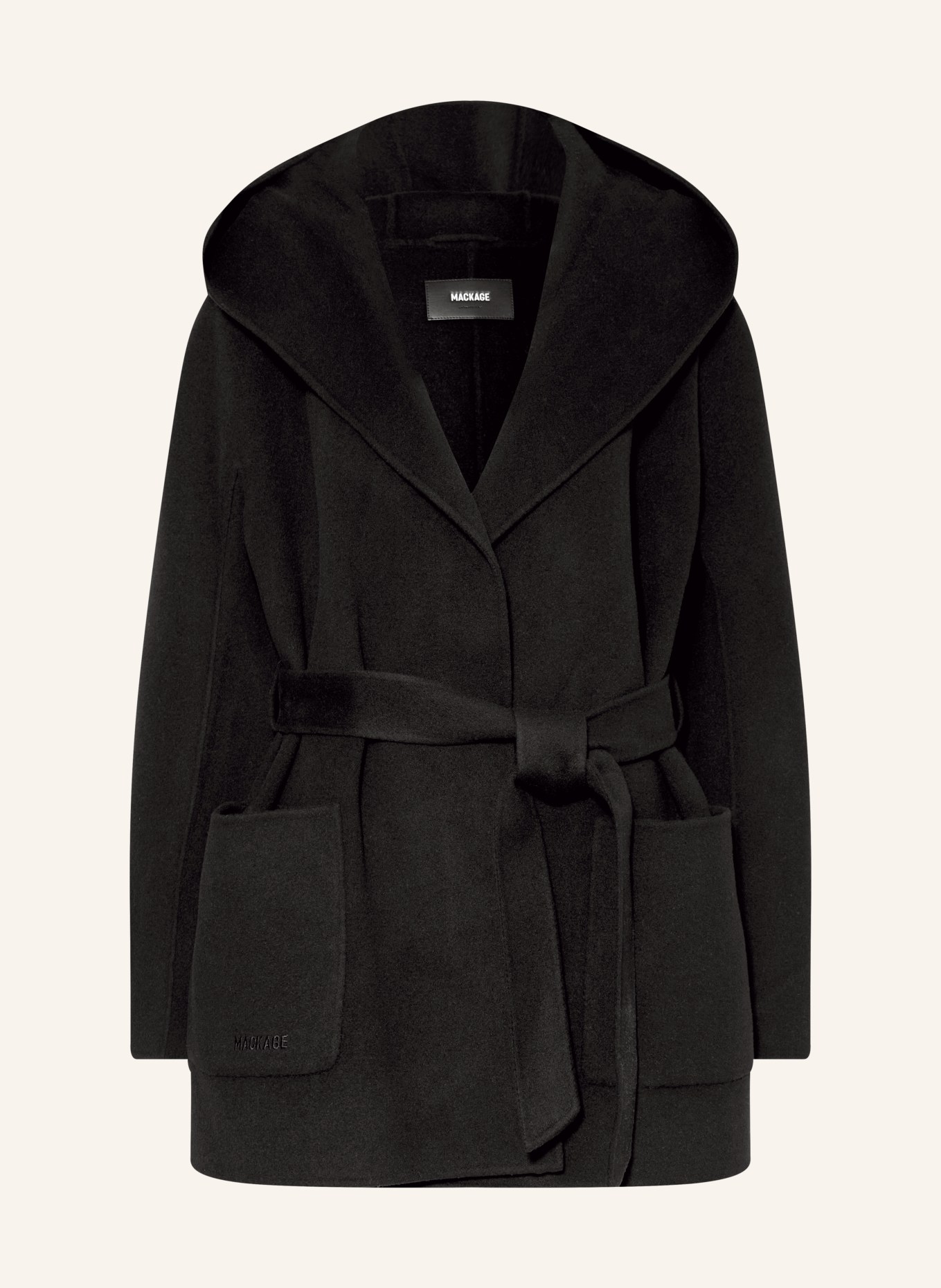 Mackage Wollmantel PAYA-Z: SCHWARZ