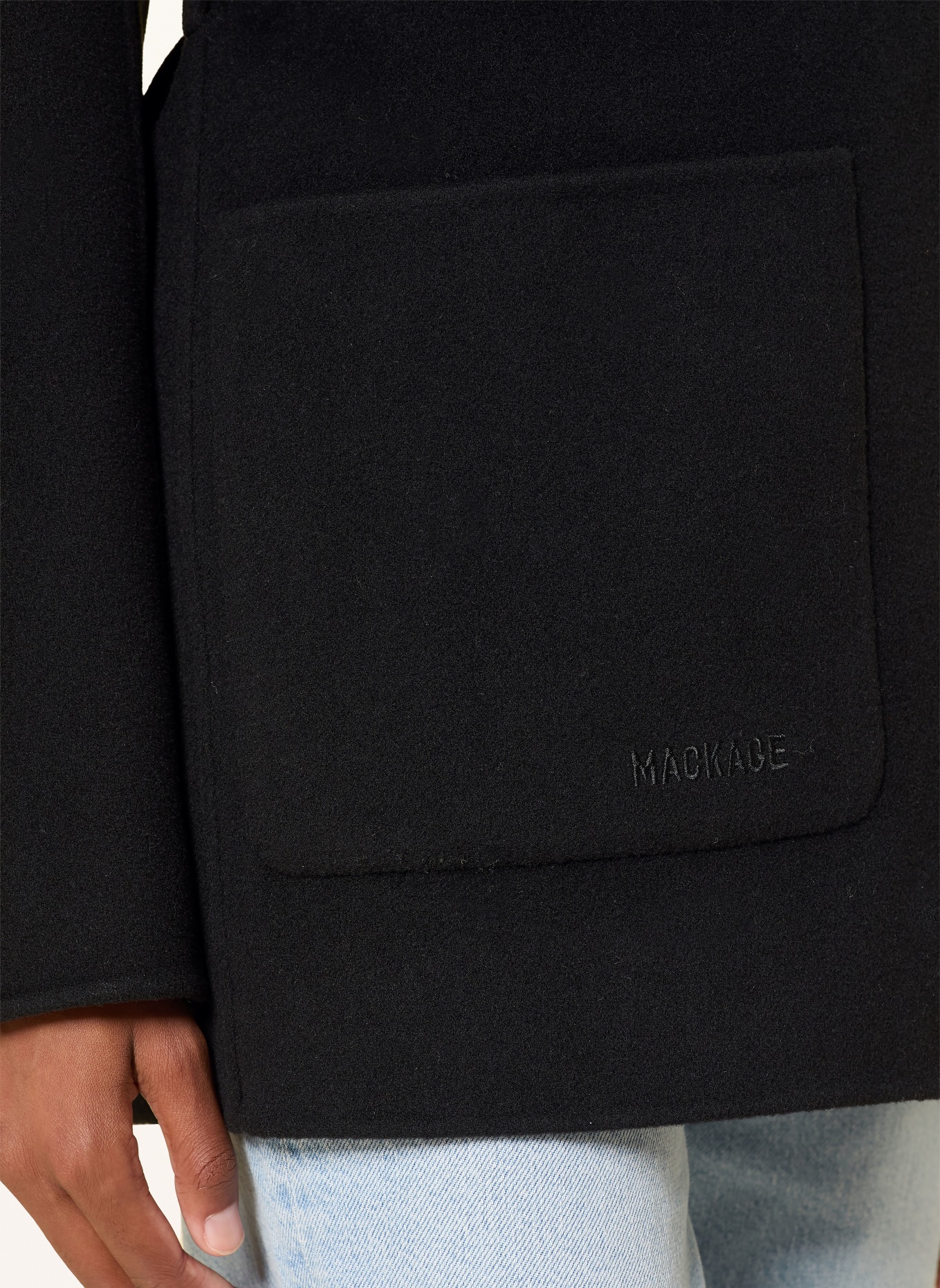 Mackage Wollmantel PAYA-Z: SCHWARZ