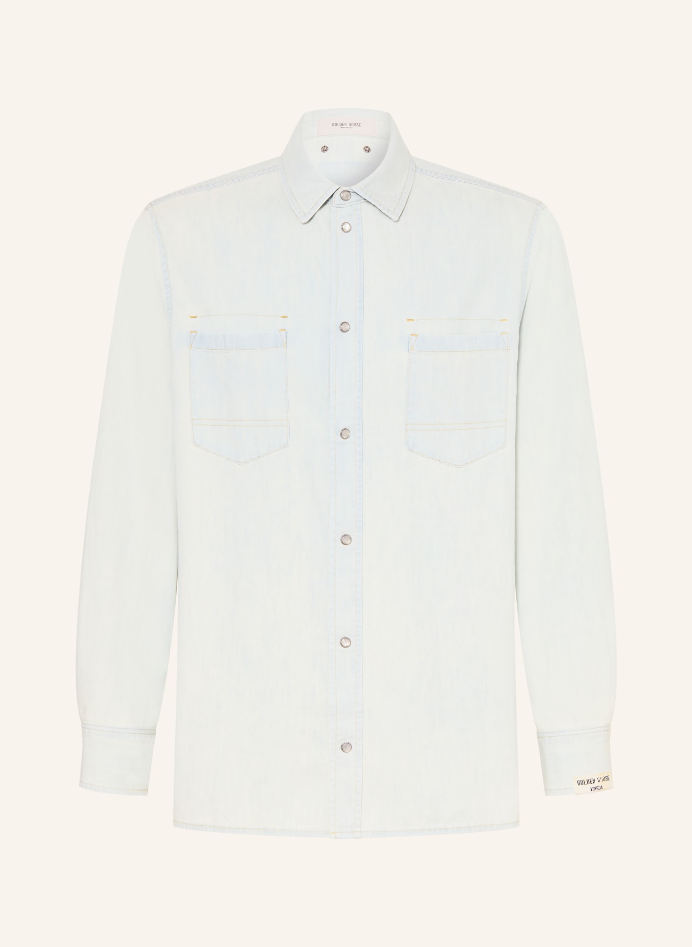GOLDEN GOOSE Jeanshemd JOURNEY Oversized Fit: HELLBLAU