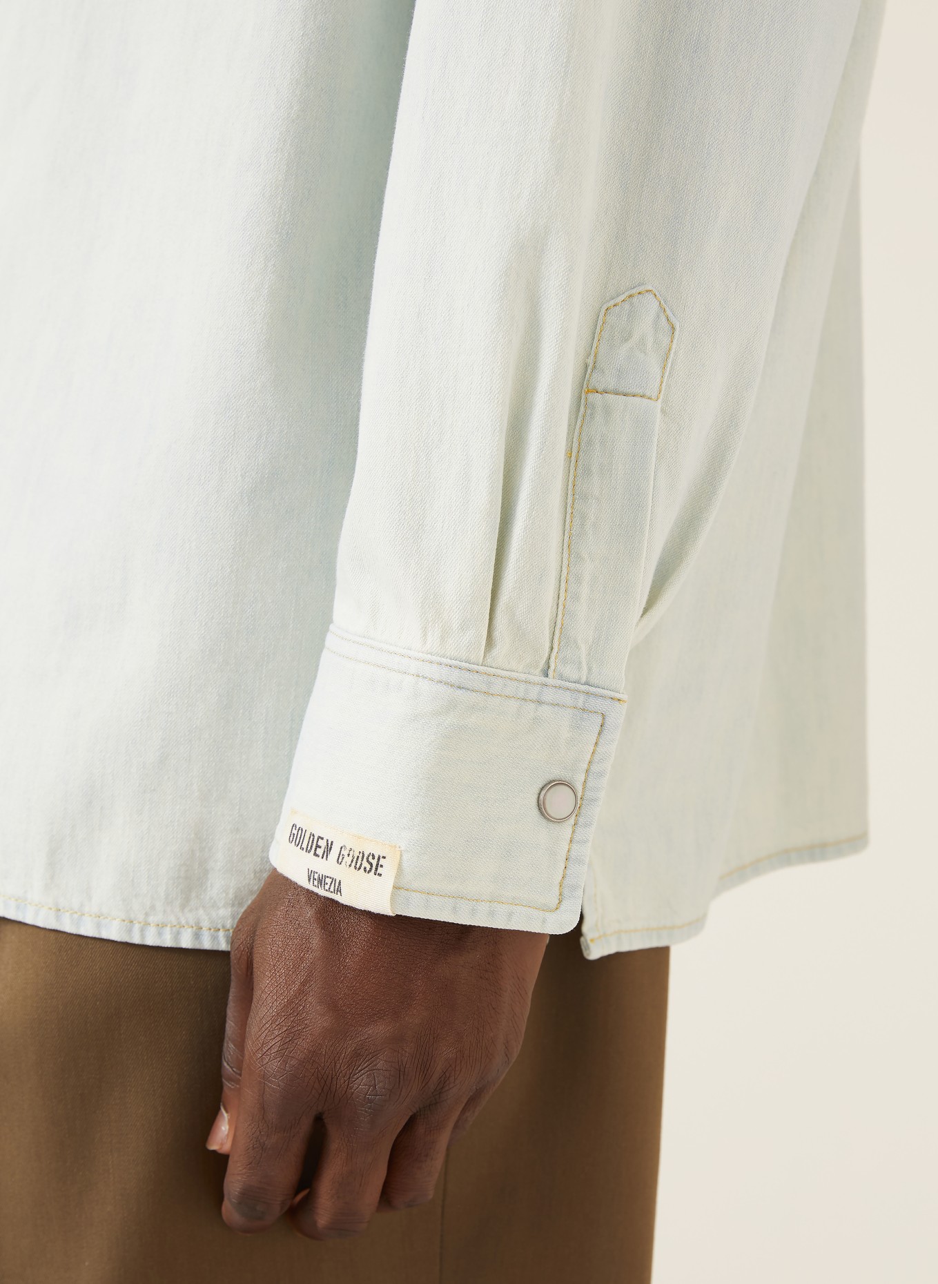 GOLDEN GOOSE Jeanshemd JOURNEY Oversized Fit: HELLBLAU