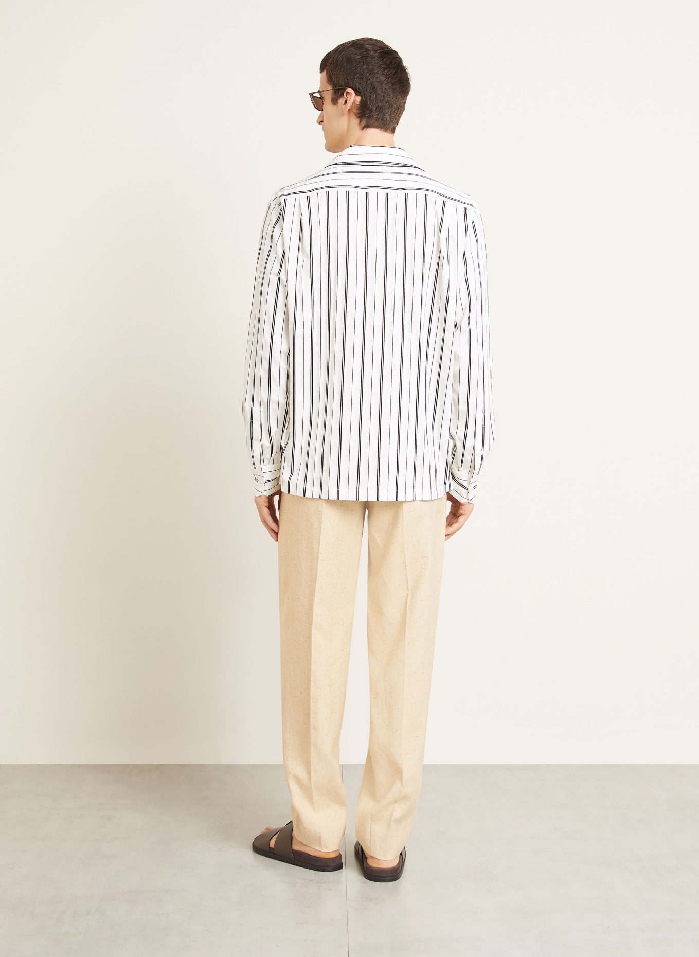 DOLCE & GABBANA Koszula o kroju Comfort Fit: KREMOWY / CZARNY