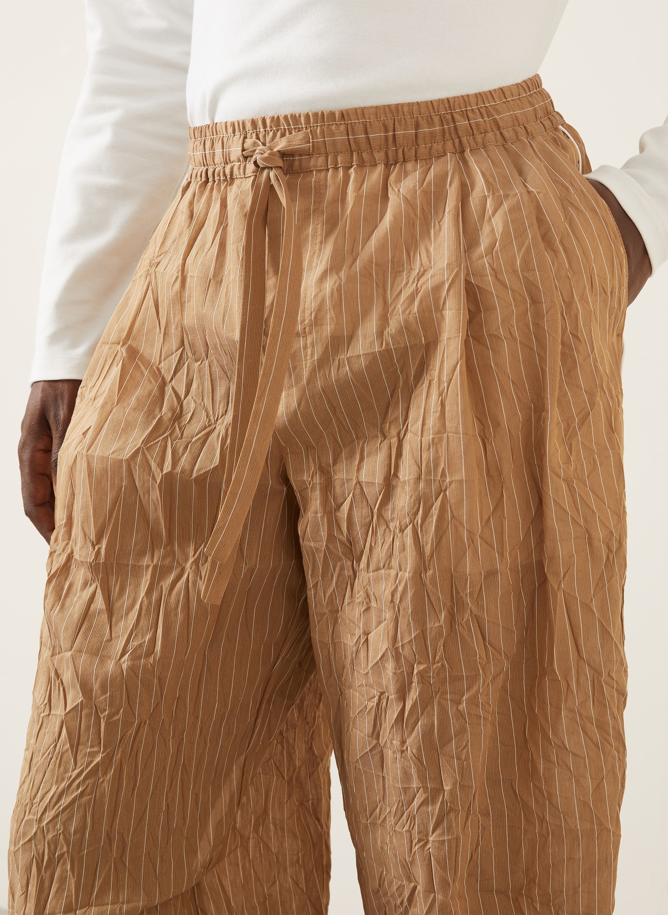 DOLCE & GABBANA Spodnie o regularnym kroju: BRĄZOWY / KREMOWY