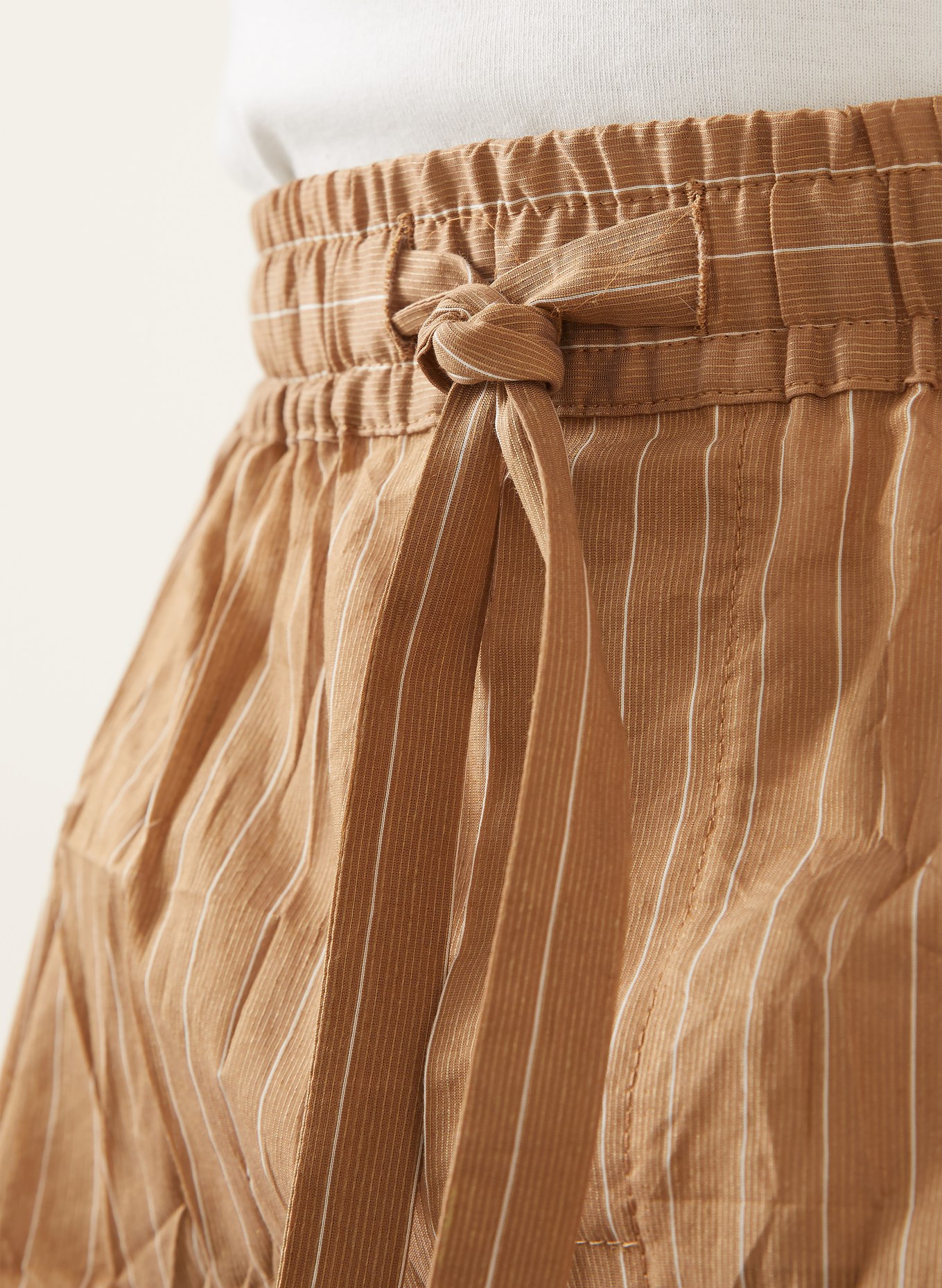 DOLCE & GABBANA Spodnie o regularnym kroju: BRĄZOWY / KREMOWY