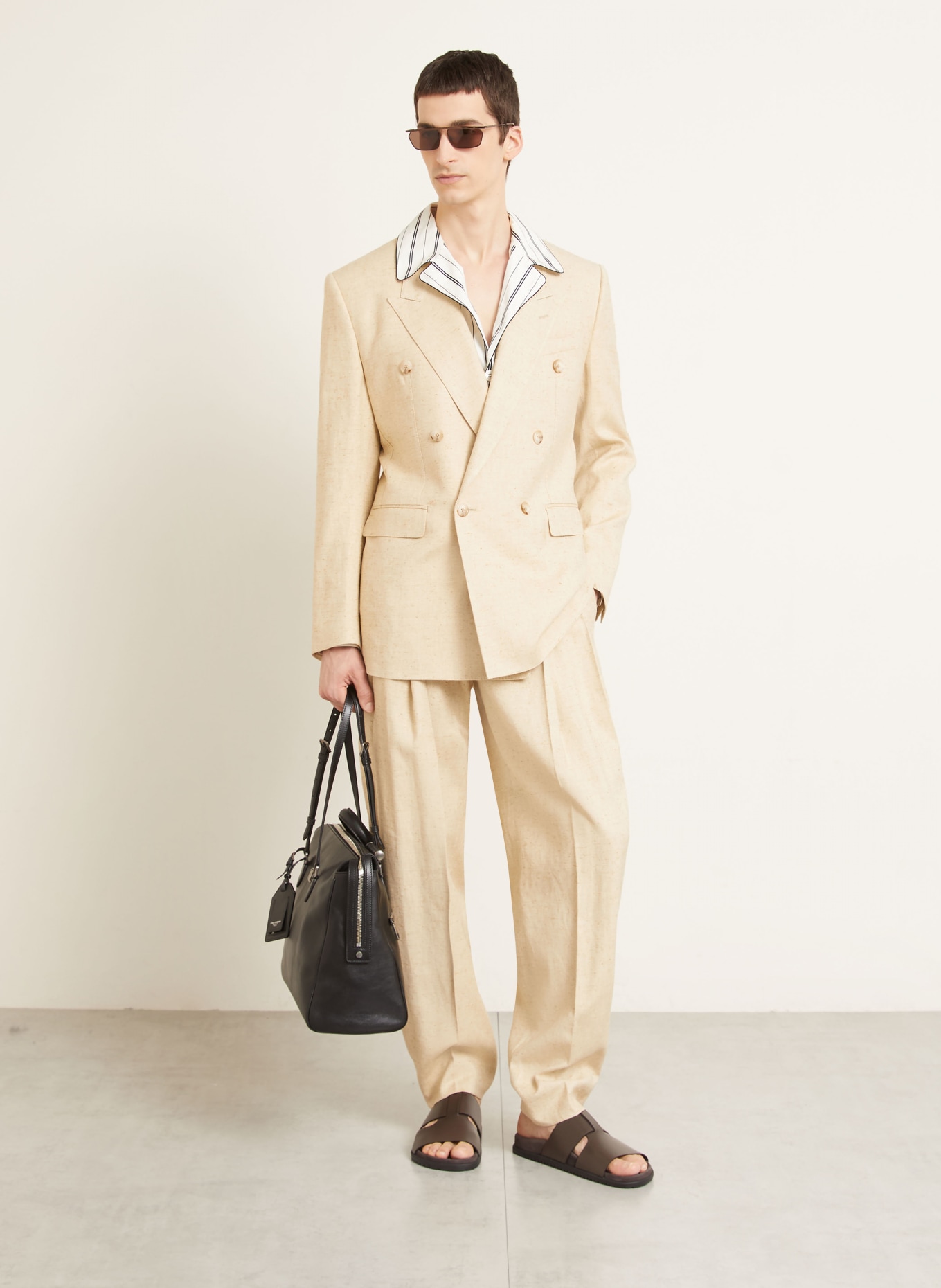 DOLCE & GABBANA Anzugsakko Slim Fit: S8230 MELANGE BIANCHI-BEIG