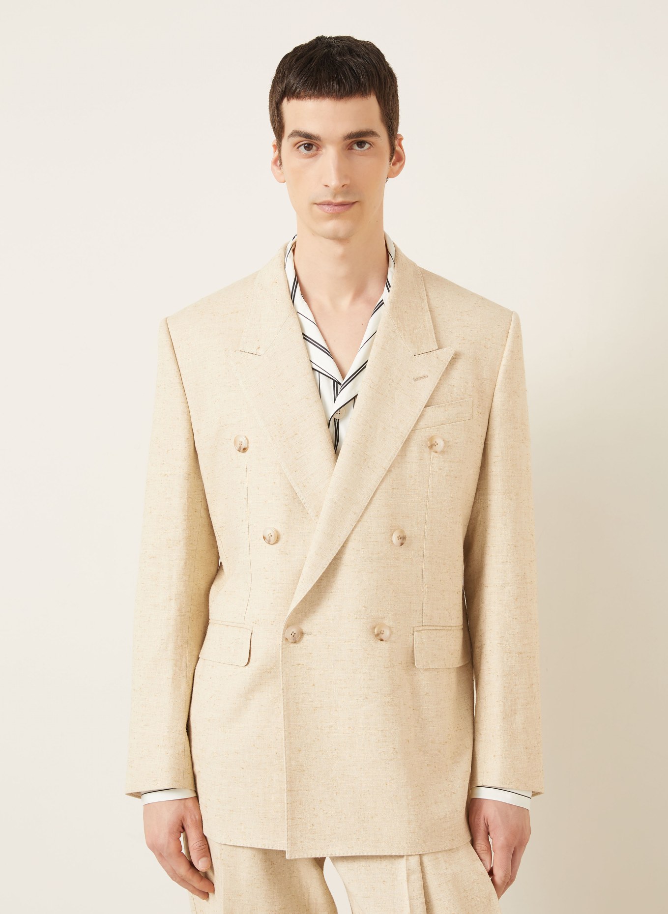 DOLCE & GABBANA Anzugsakko Slim Fit: S8230 MELANGE BIANCHI-BEIG