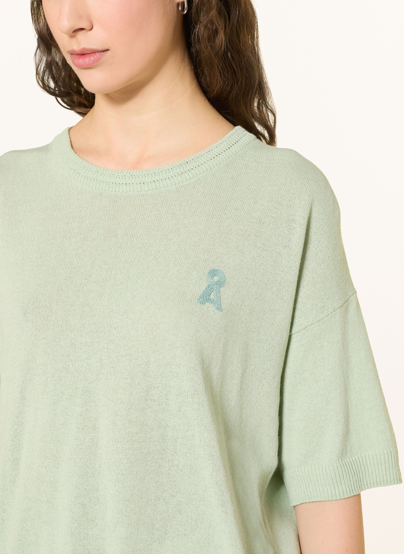 ARMEDANGELS Sweter z lnu z rękawami 3/4: JASNOZIELONY