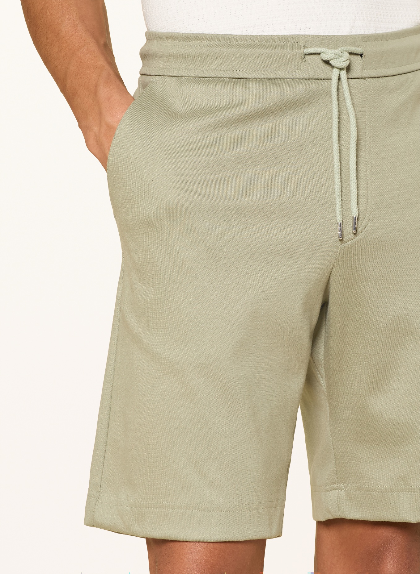 DESOTO Regular-Fit Jersey Shorts: LIGHT GREEN