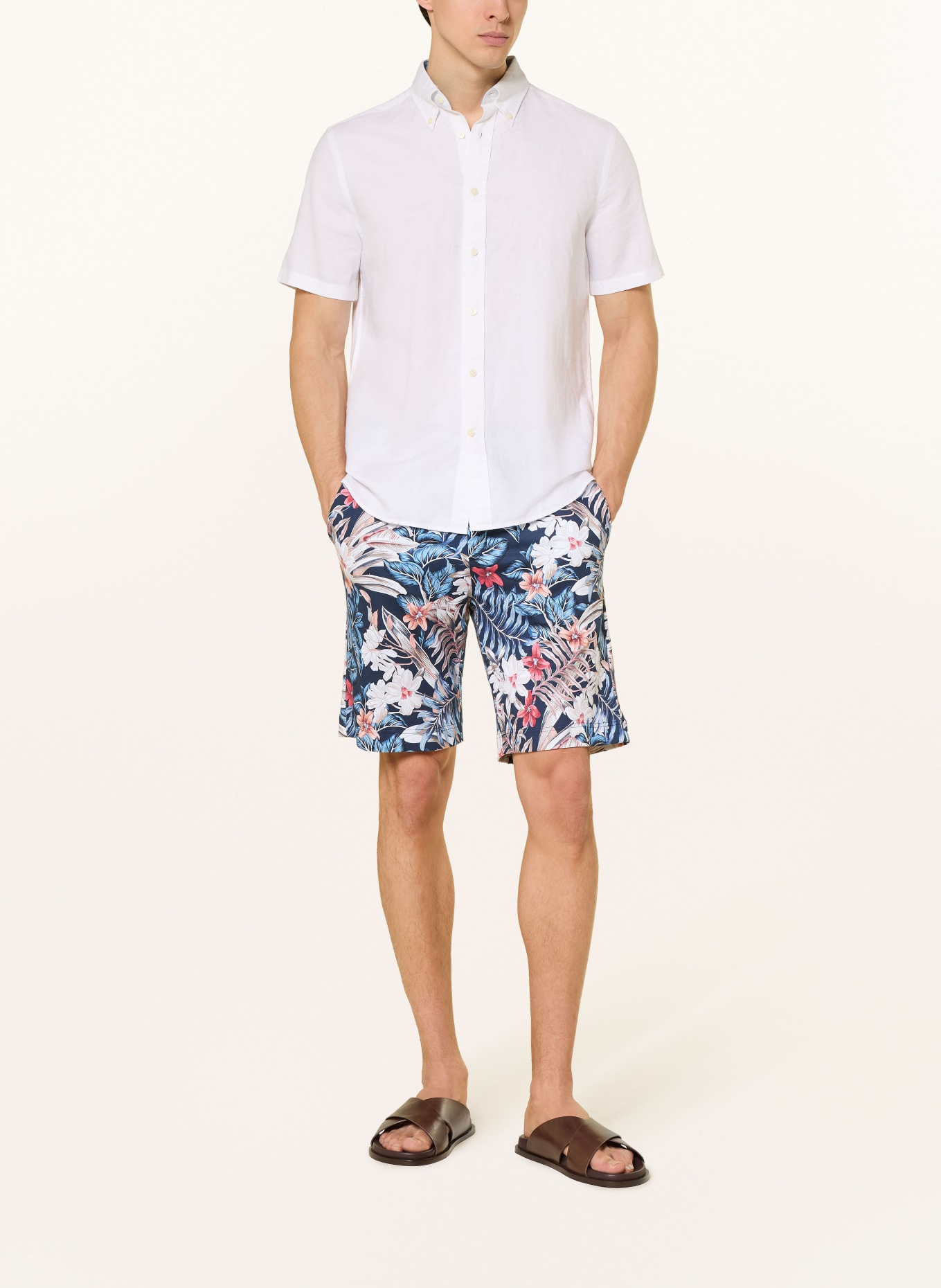 DESOTO Jerseyshorts: BLAU / LACHS / WEISS