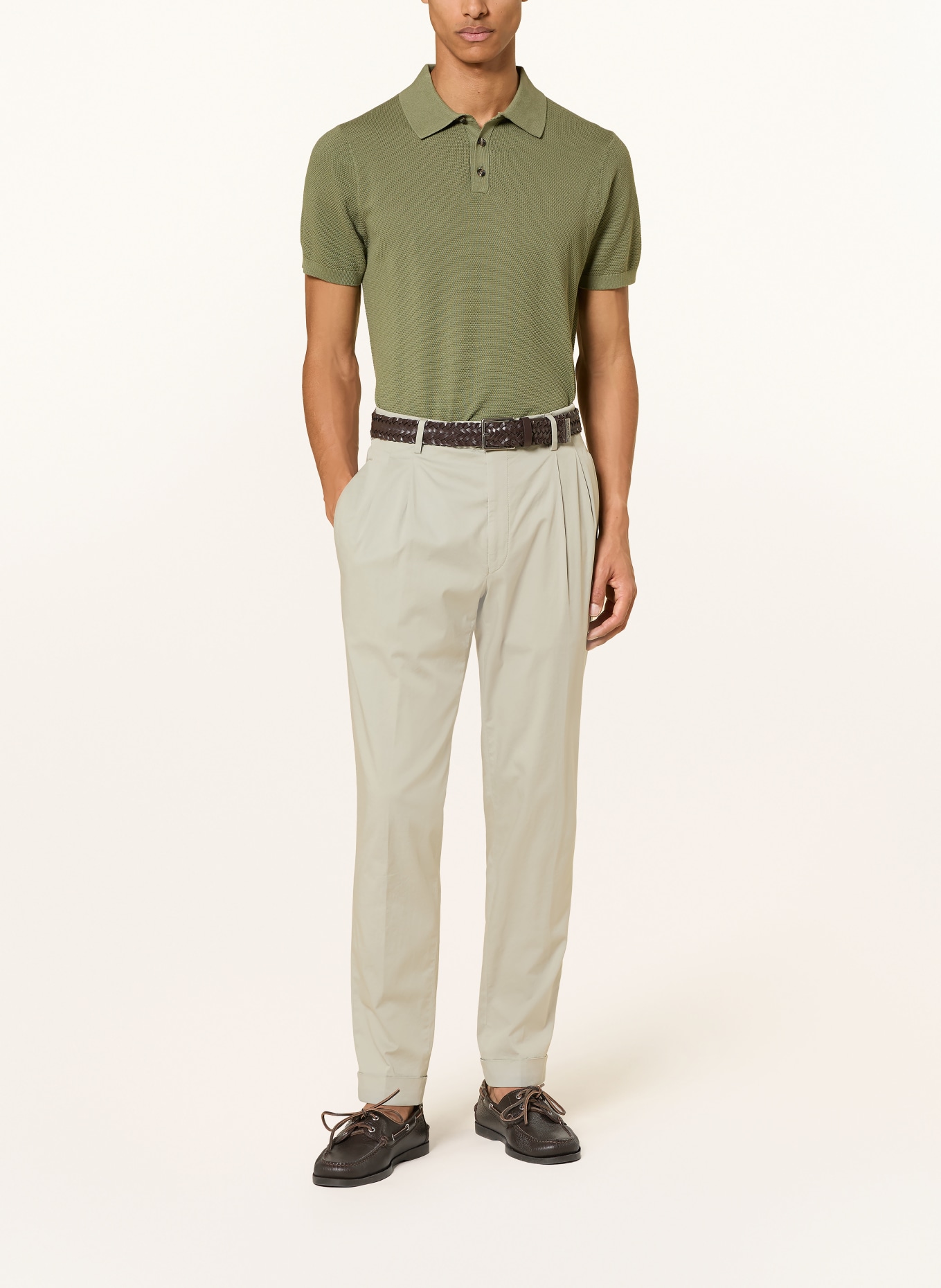 HILTL Spodnie ARMAC o regularnym kroju: JASNOZIELONY