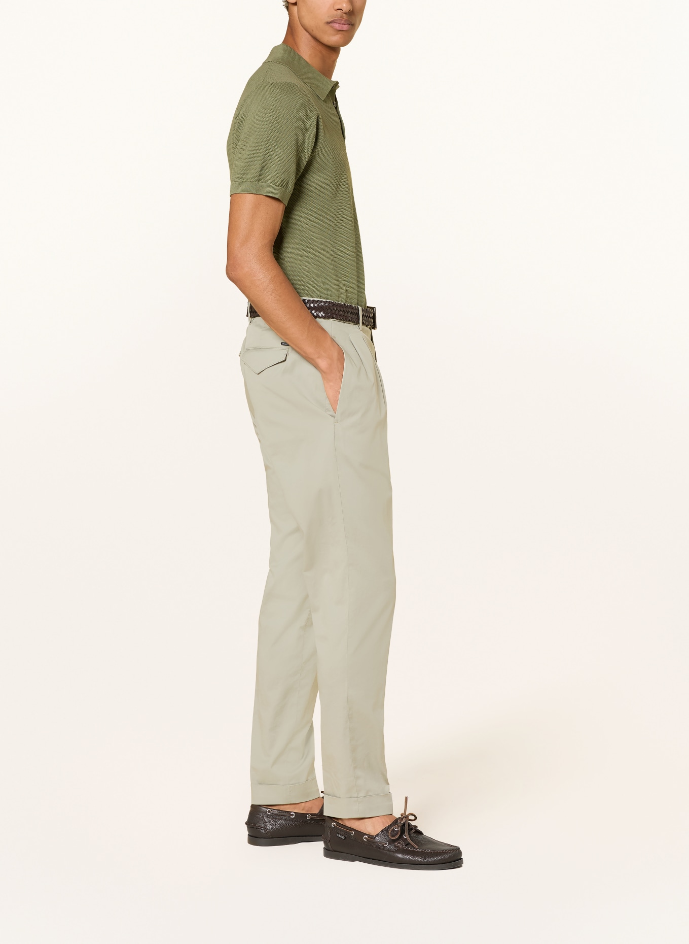 HILTL Spodnie ARMAC o regularnym kroju: JASNOZIELONY