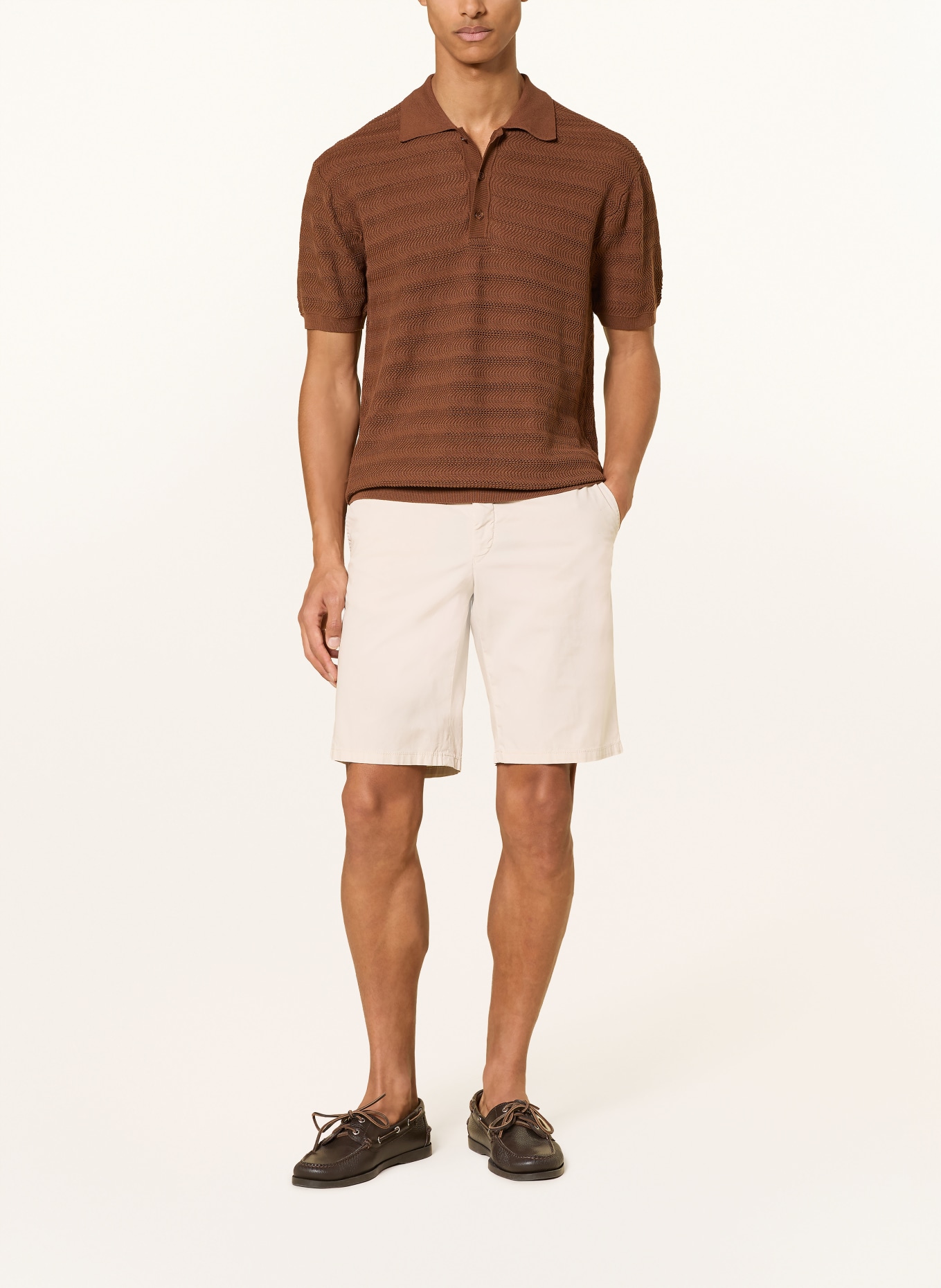 HILTL PARMINO Chinos Shorts: ECRU