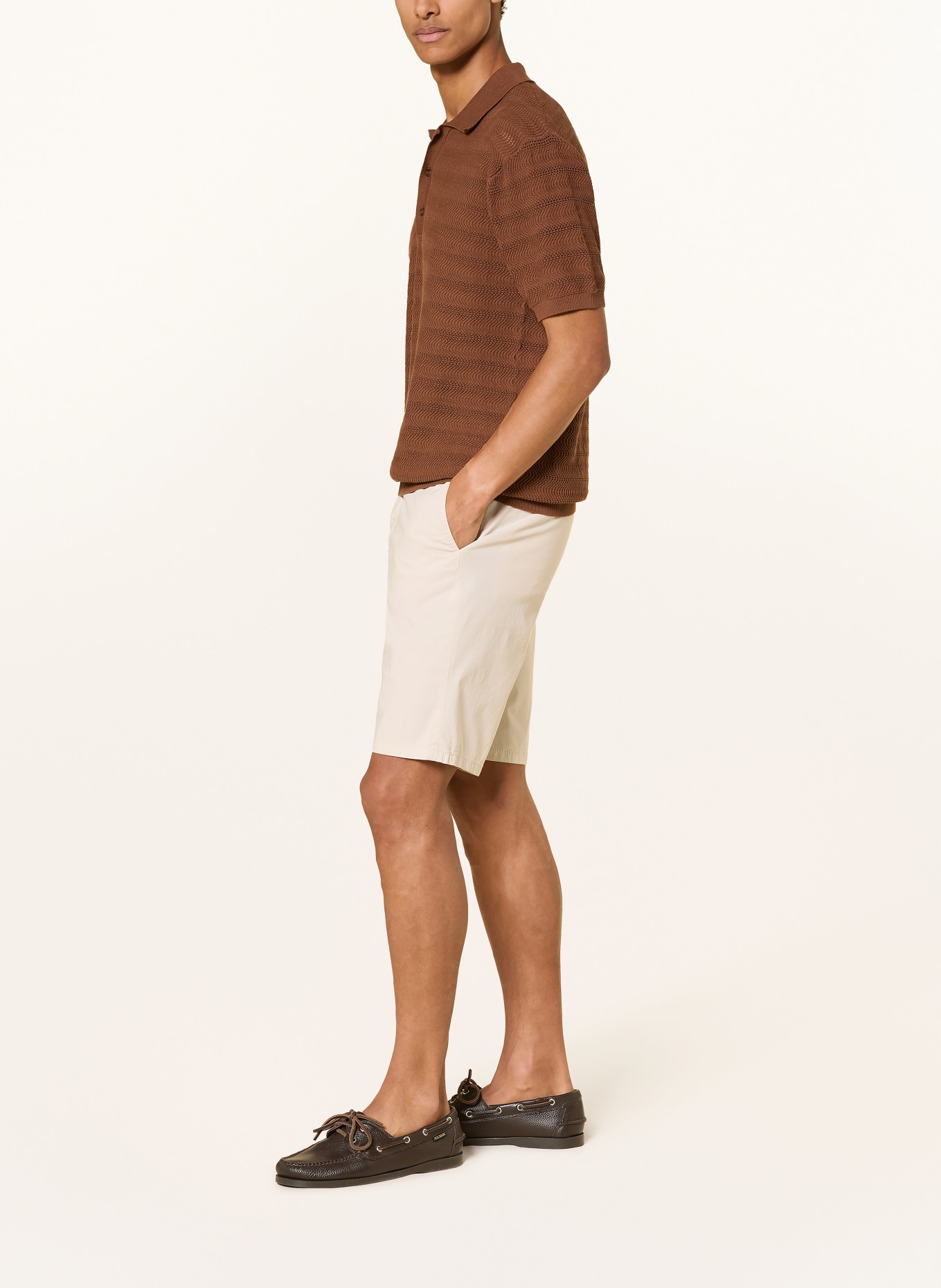 HILTL PARMINO Chinos Shorts: ECRU