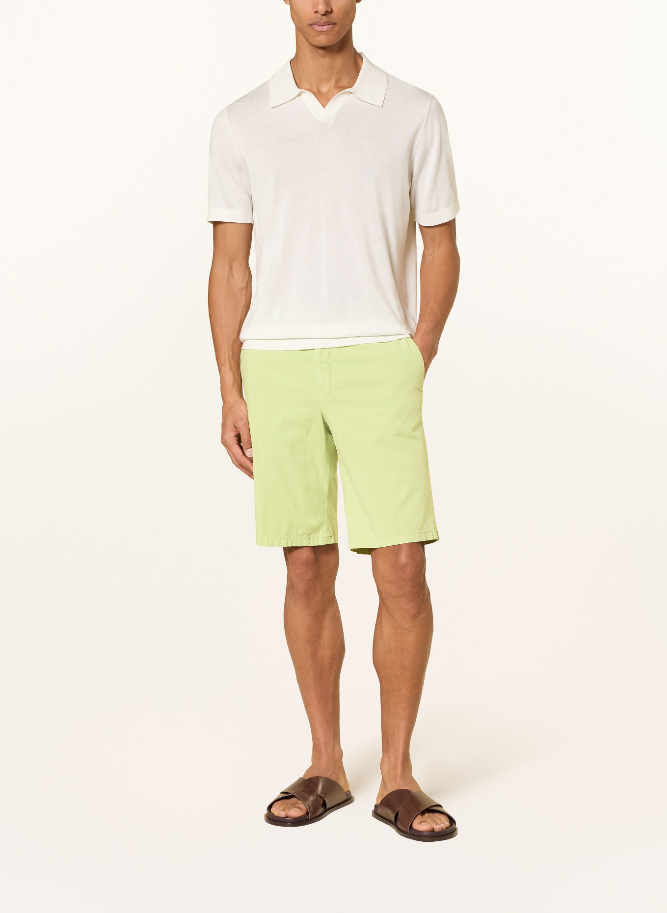 HILTL PARMINO Chinos Shorts: LIGHT GREEN