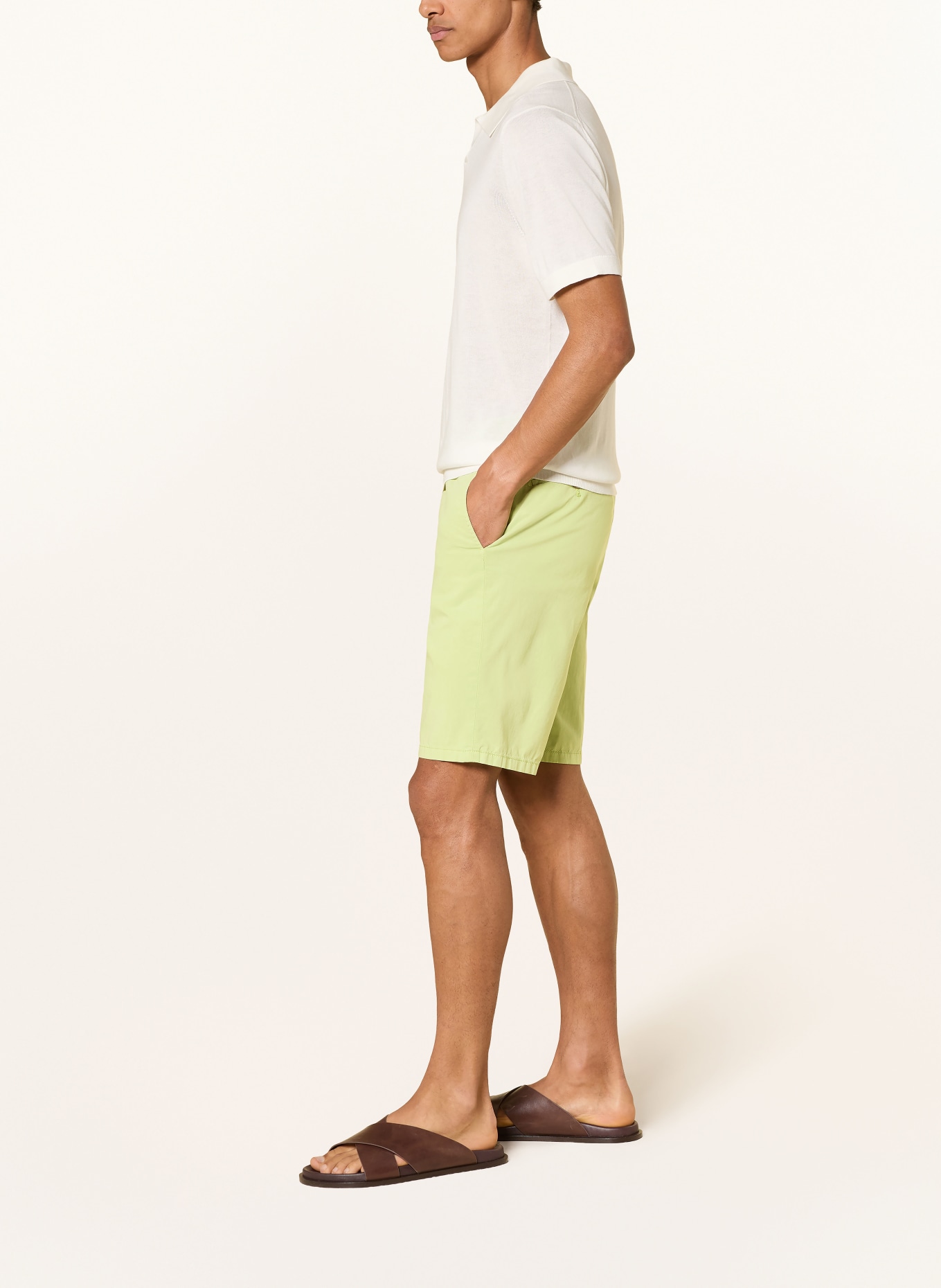 HILTL PARMINO Chinos Shorts: LIGHT GREEN