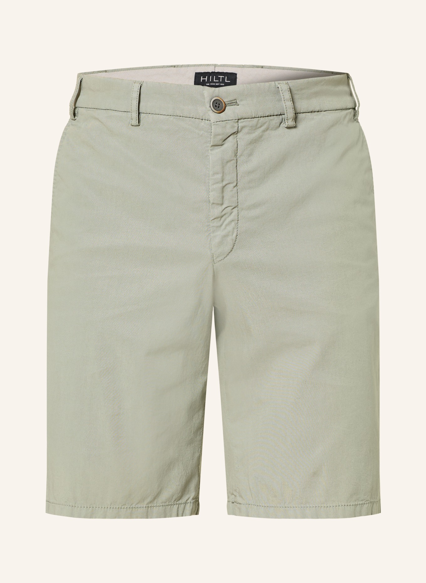 HILTL Short chino PARMINO: VERT CLAIR