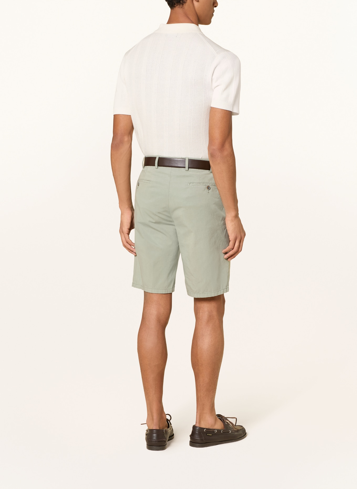 HILTL Short chino PARMINO: VERT CLAIR