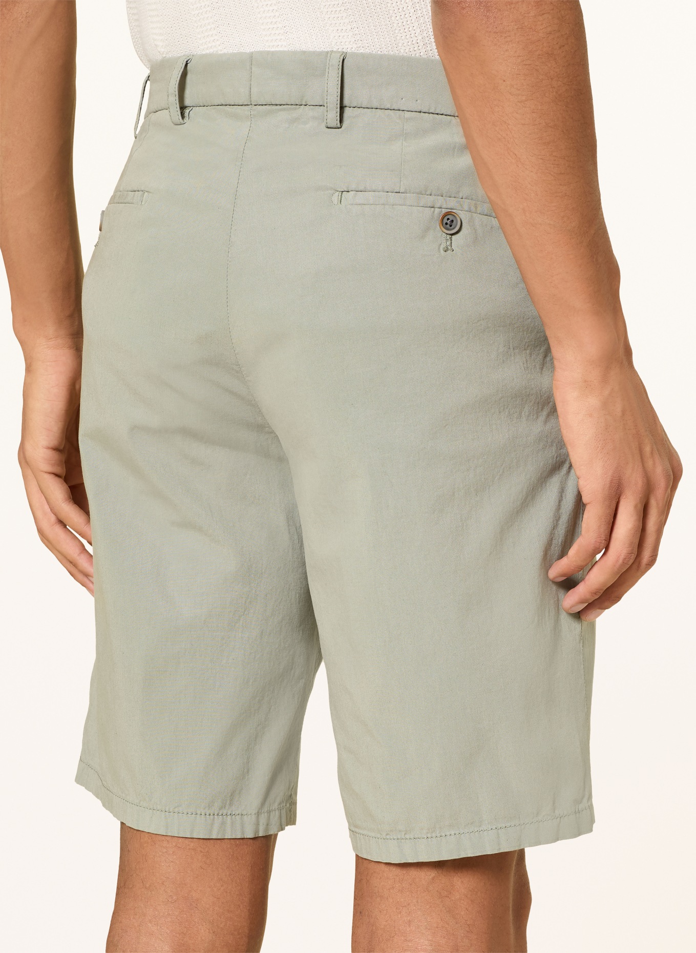 HILTL Short chino PARMINO: VERT CLAIR