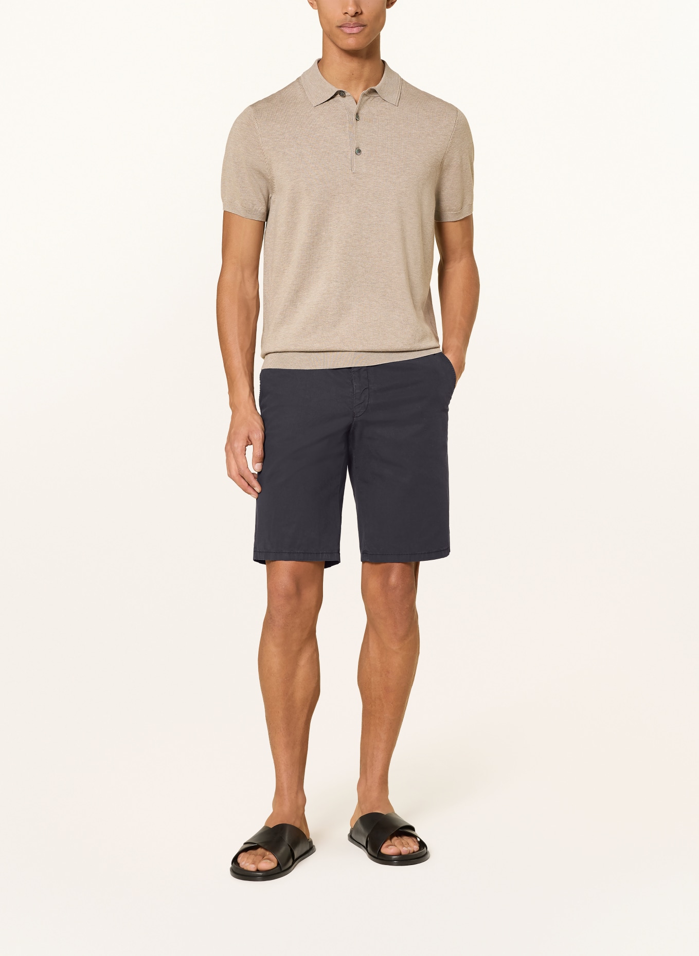 HILTL PARMINO Chinos Shorts: DARK BLUE