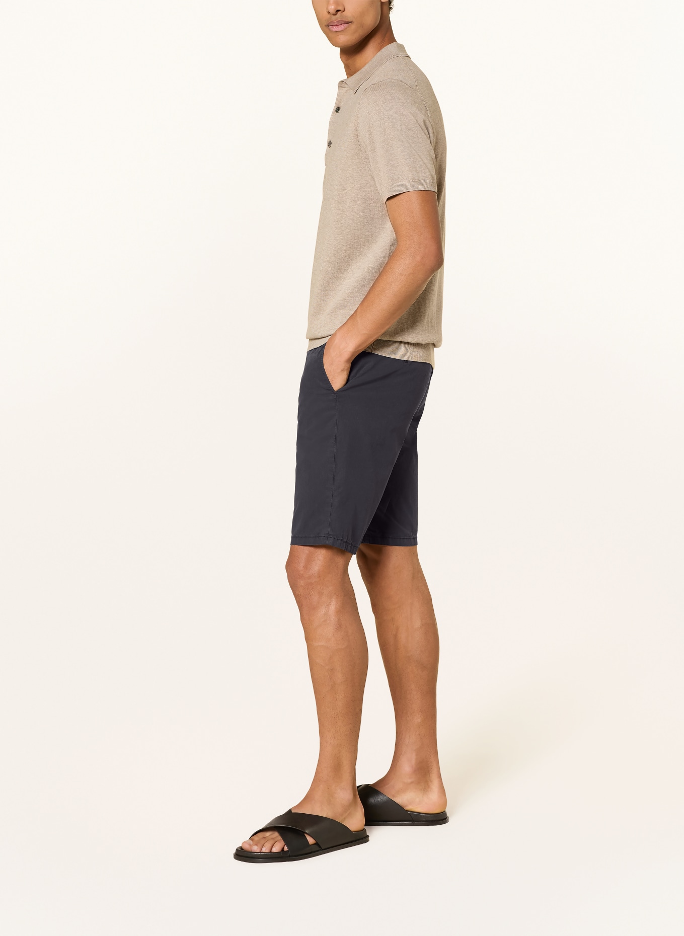 HILTL PARMINO Chinos Shorts: DARK BLUE