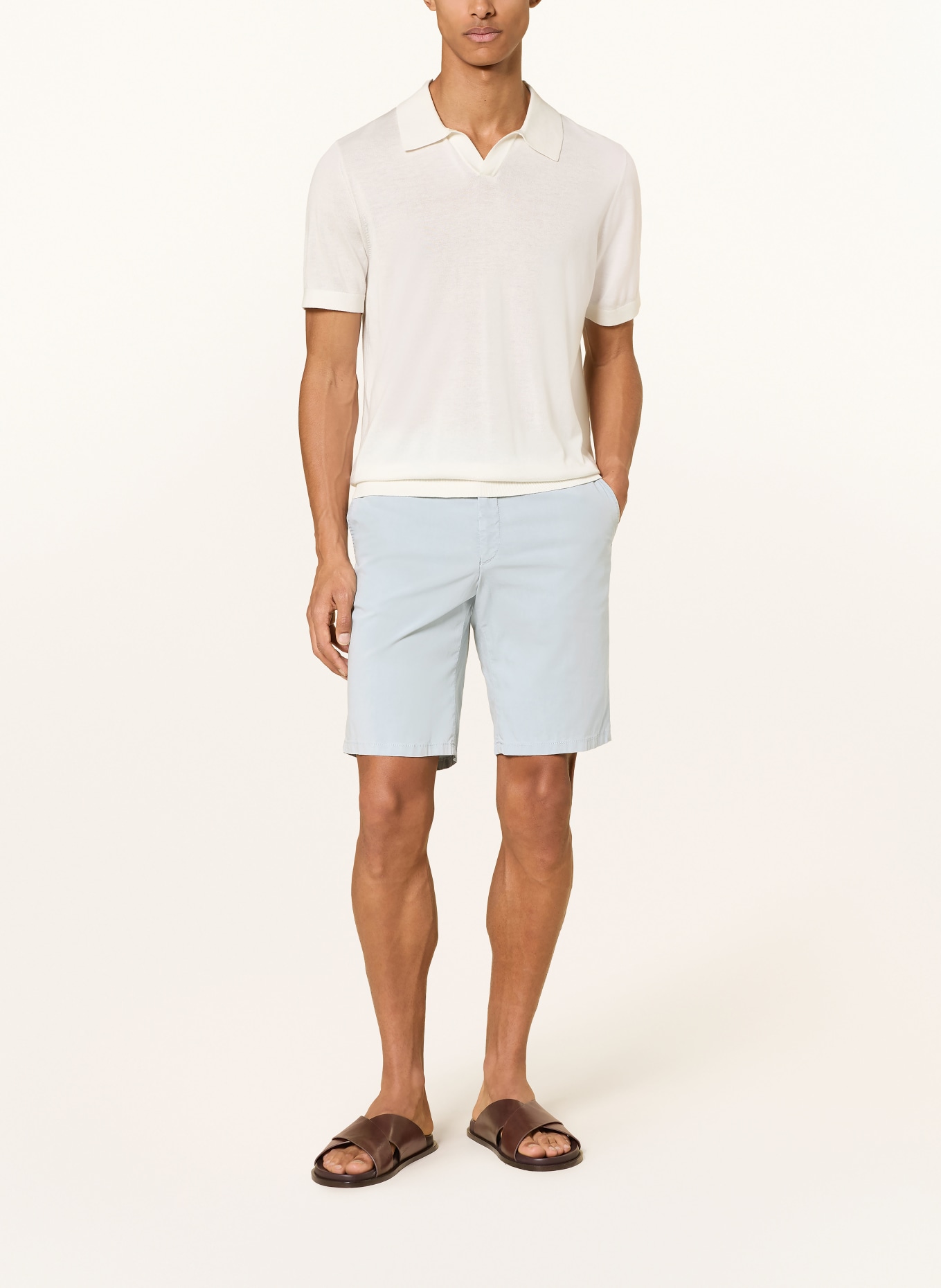 HILTL PARMINO Chinos Shorts: BLUE GRAY