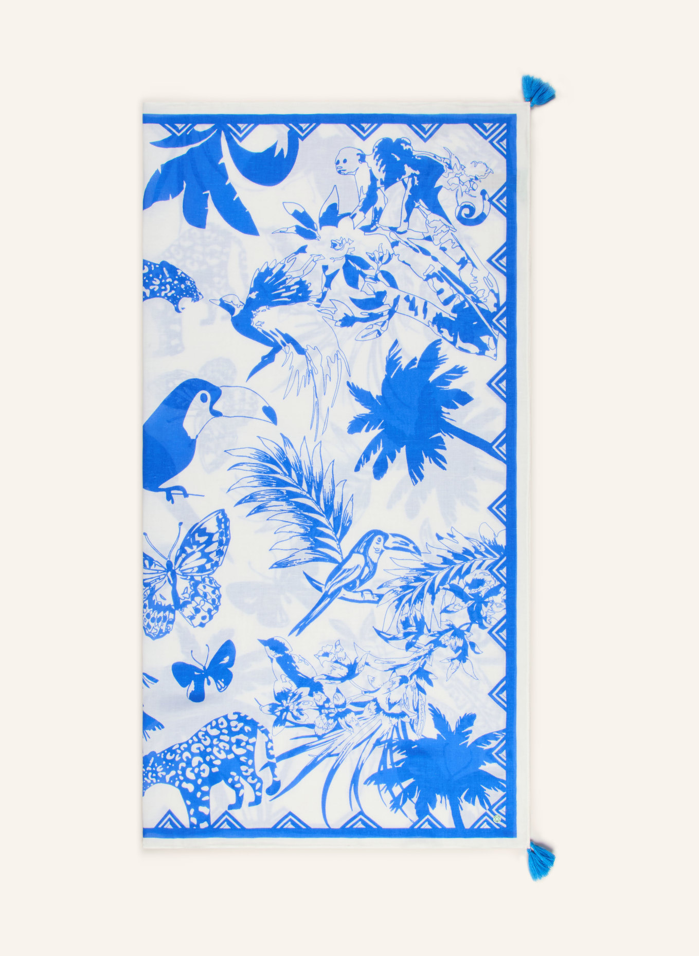 CODELLO Tuch: WEISS / BLAU