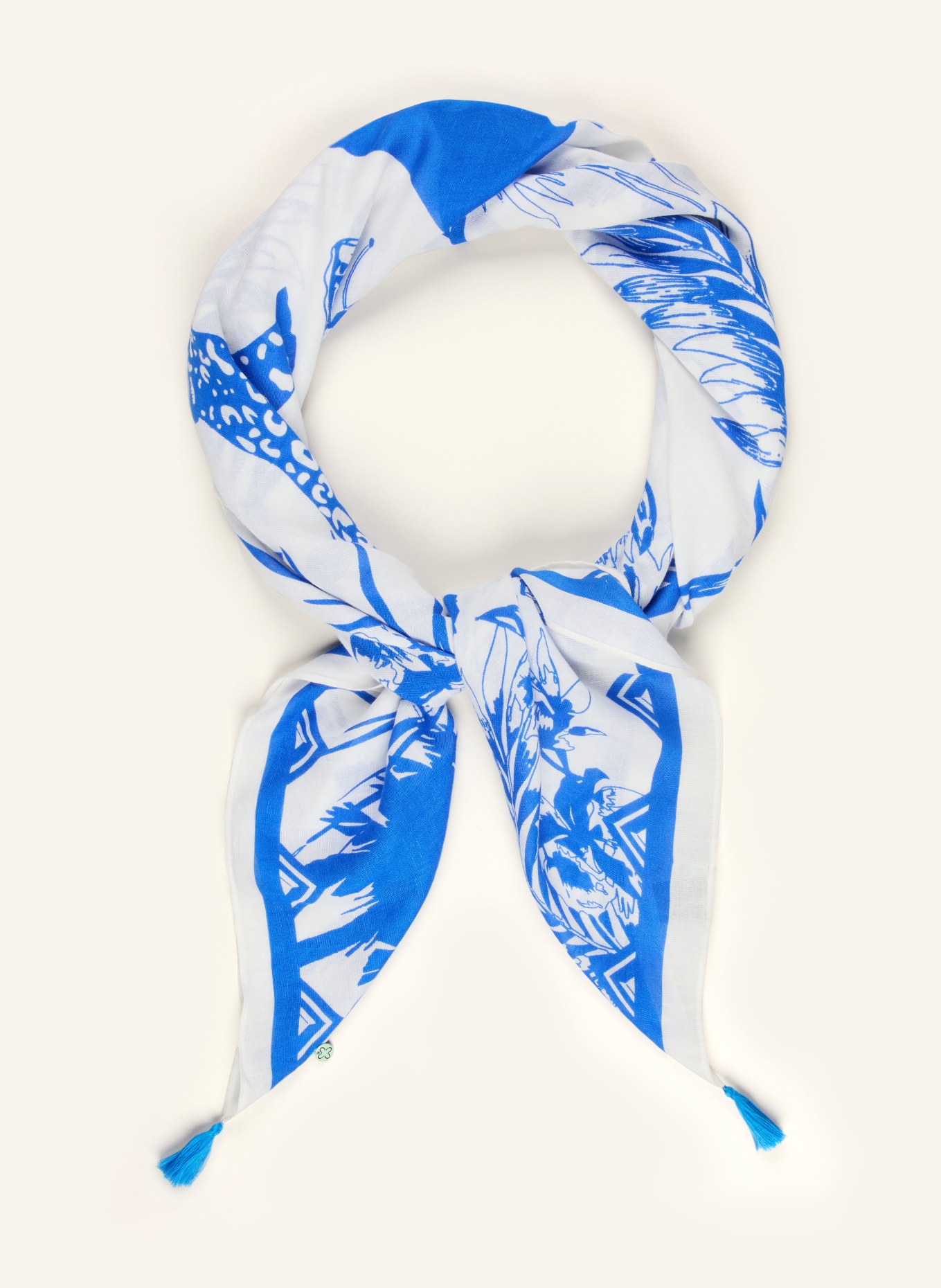 CODELLO Tuch: WEISS / BLAU