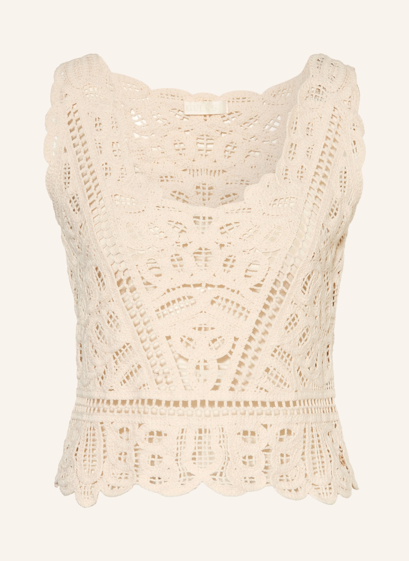 GUESS Sweter z dzianiny OCTAVIA: KREMOWY