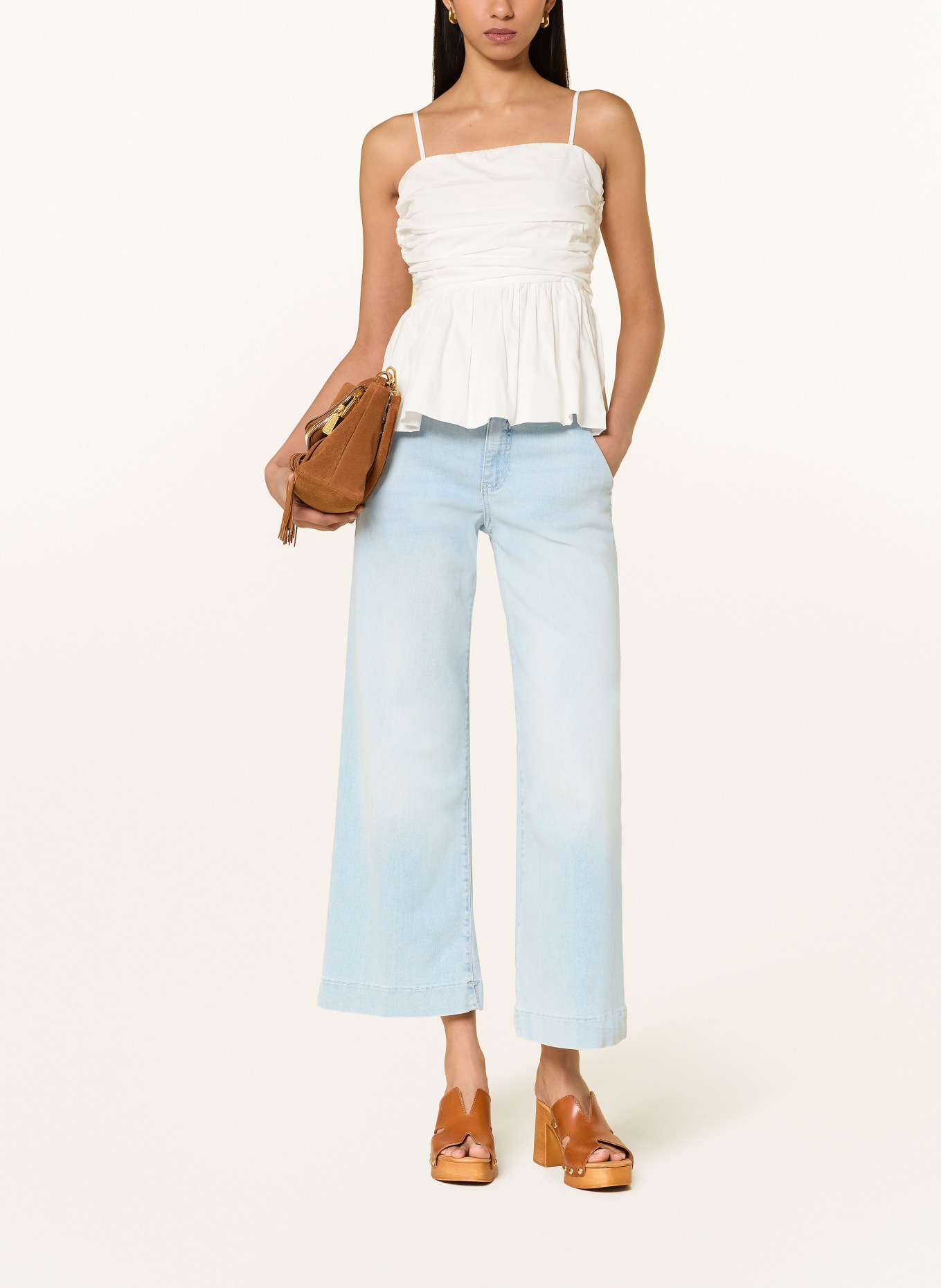 GUESS Wide Leg Jeans ZOYA: CLLG COLONIAL LIGHT